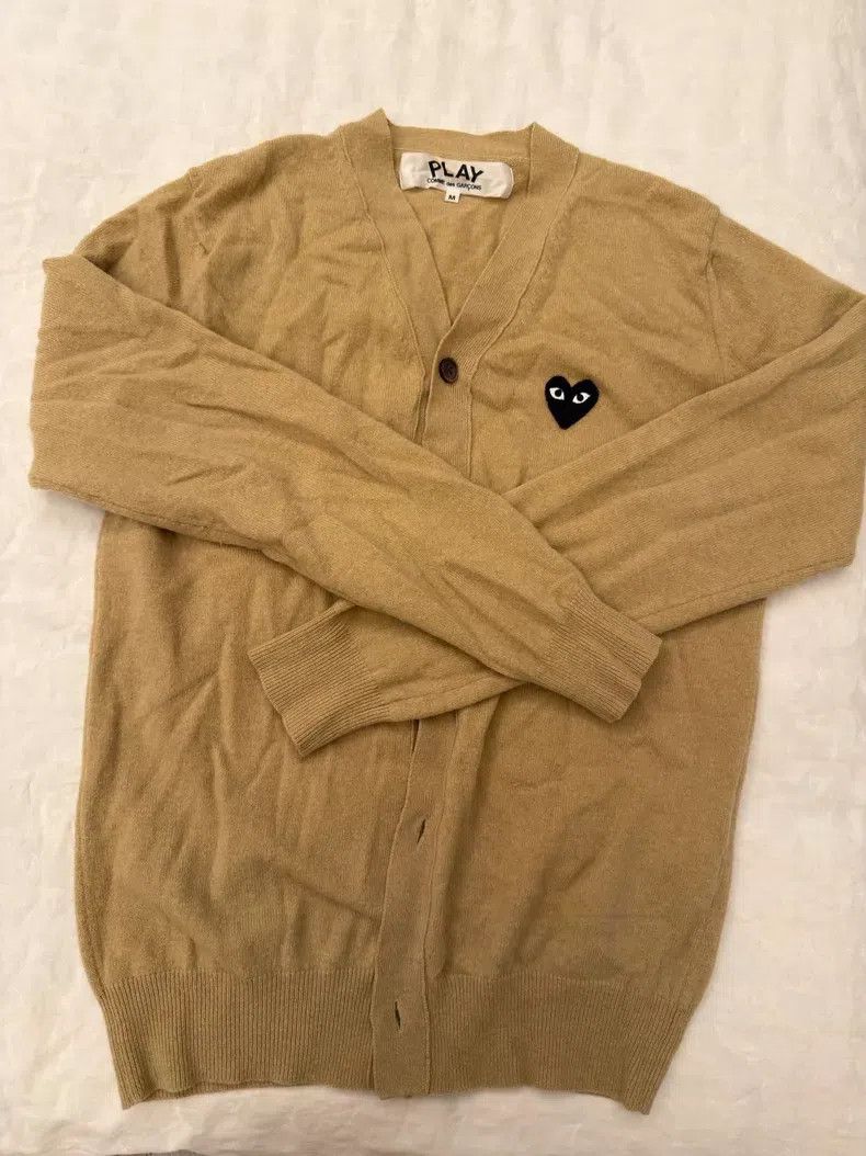 Comme des Garcons Comme Des Garcons Black Heart Logo Wool Cardigan Size M / US 6-8 / IT 42-44 - 2 Thumbnail