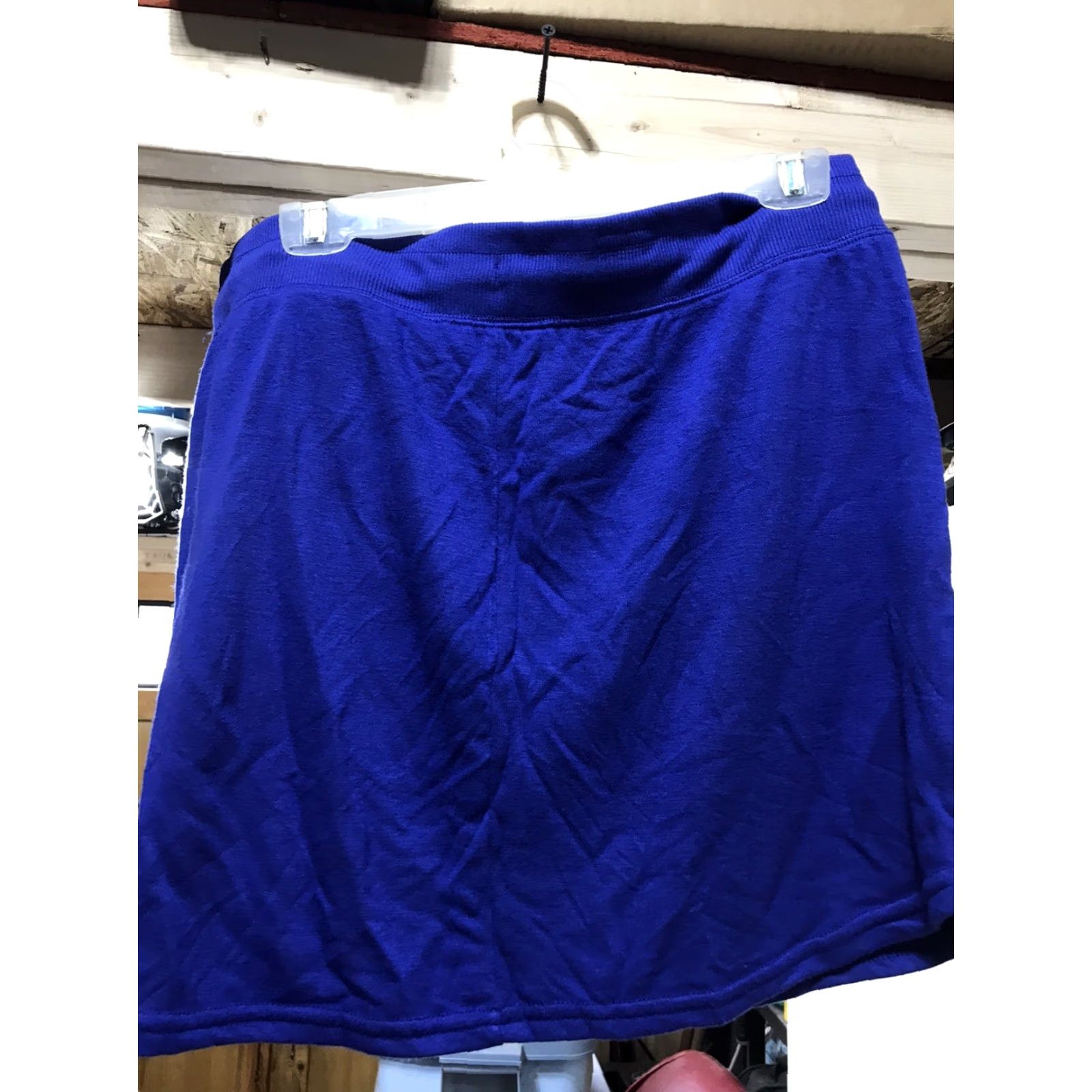 Vintage The Balance Collection Blue Mini Skirt Womens Size XL Casual Pull On Lightweight Size 40" / US 18 - 2 Thumbnail