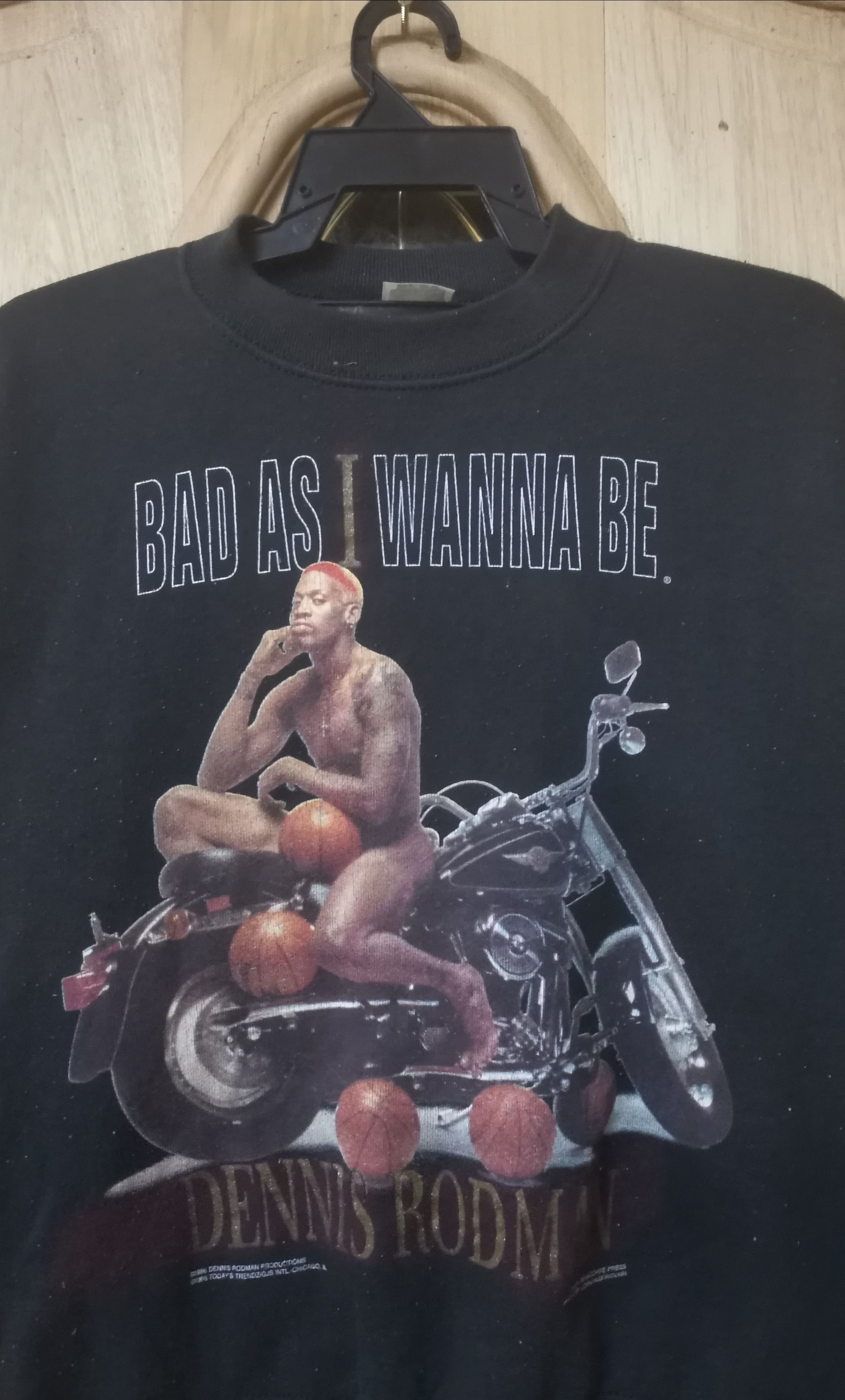 NBA × Vintage vintage Dennis Rodman Chicago Bull sweatshirt Size US M / EU 48-50 / 2 - 2 Thumbnail