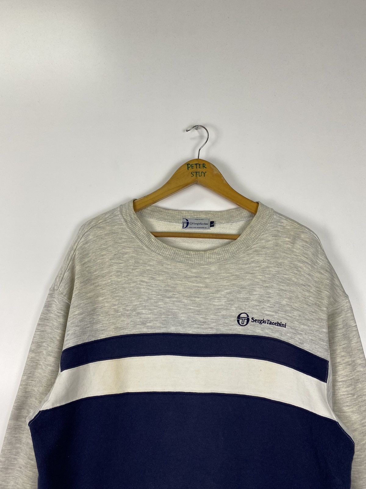 Sergio Tacchini × Vintage Vintage Sergio Tacchini sweatshirt Size US L / EU 52-54 / 3 - 6 Thumbnail