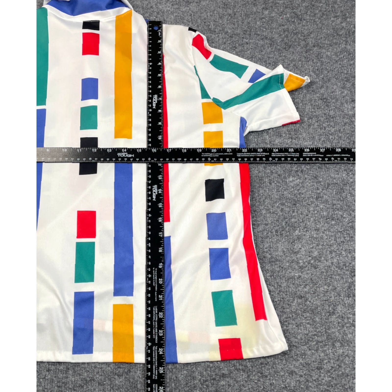 Blair VTG 90s Colorful Geometric Stripe Polo Shirt Women's Large Lightweight Retro Size L / US 10 / IT 46 - 3 Thumbnail