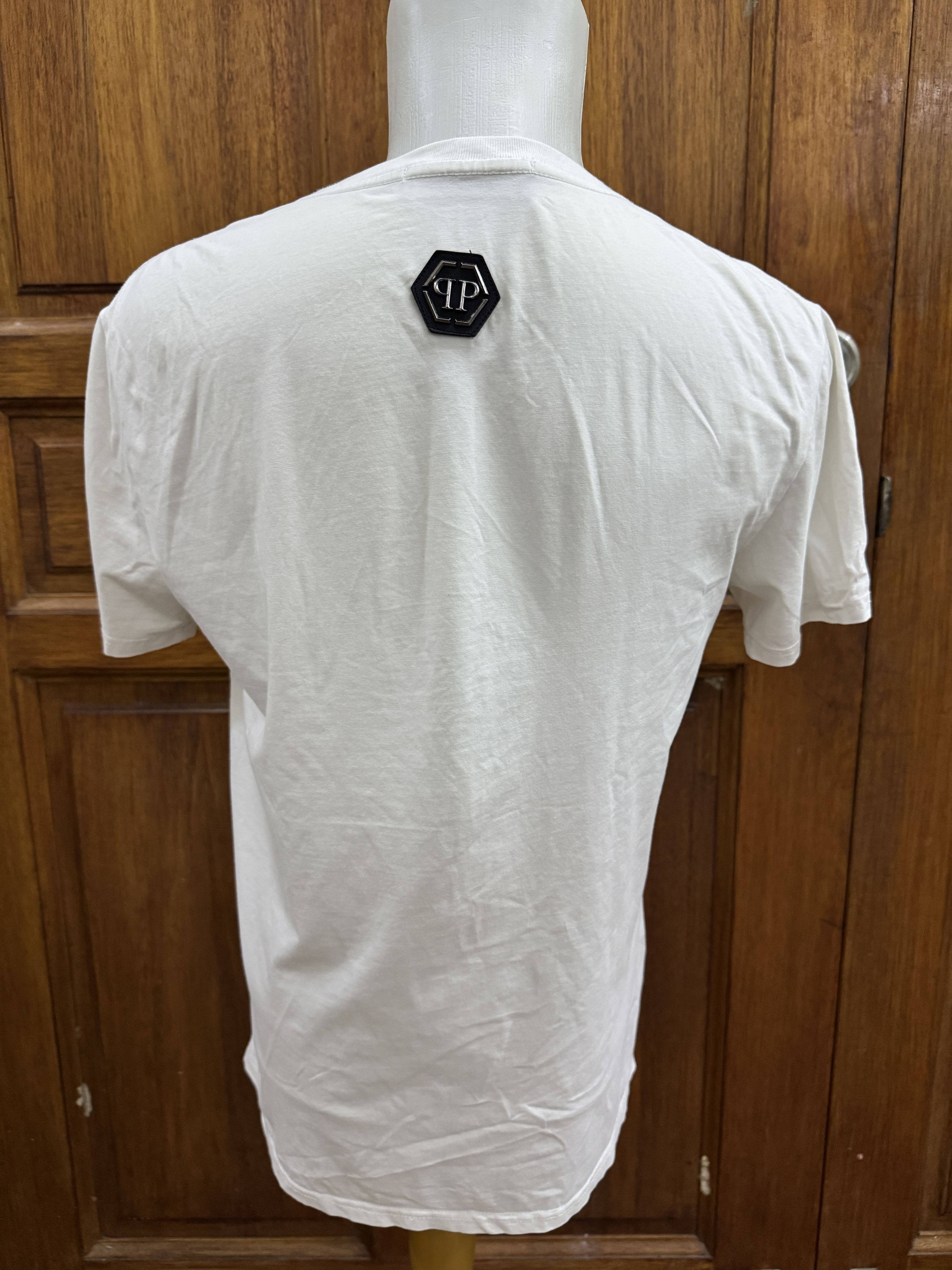 Philipp Plein Tshirt Philipp Plein Skull White Size L / US 10 / IT 46 - 2 Thumbnail