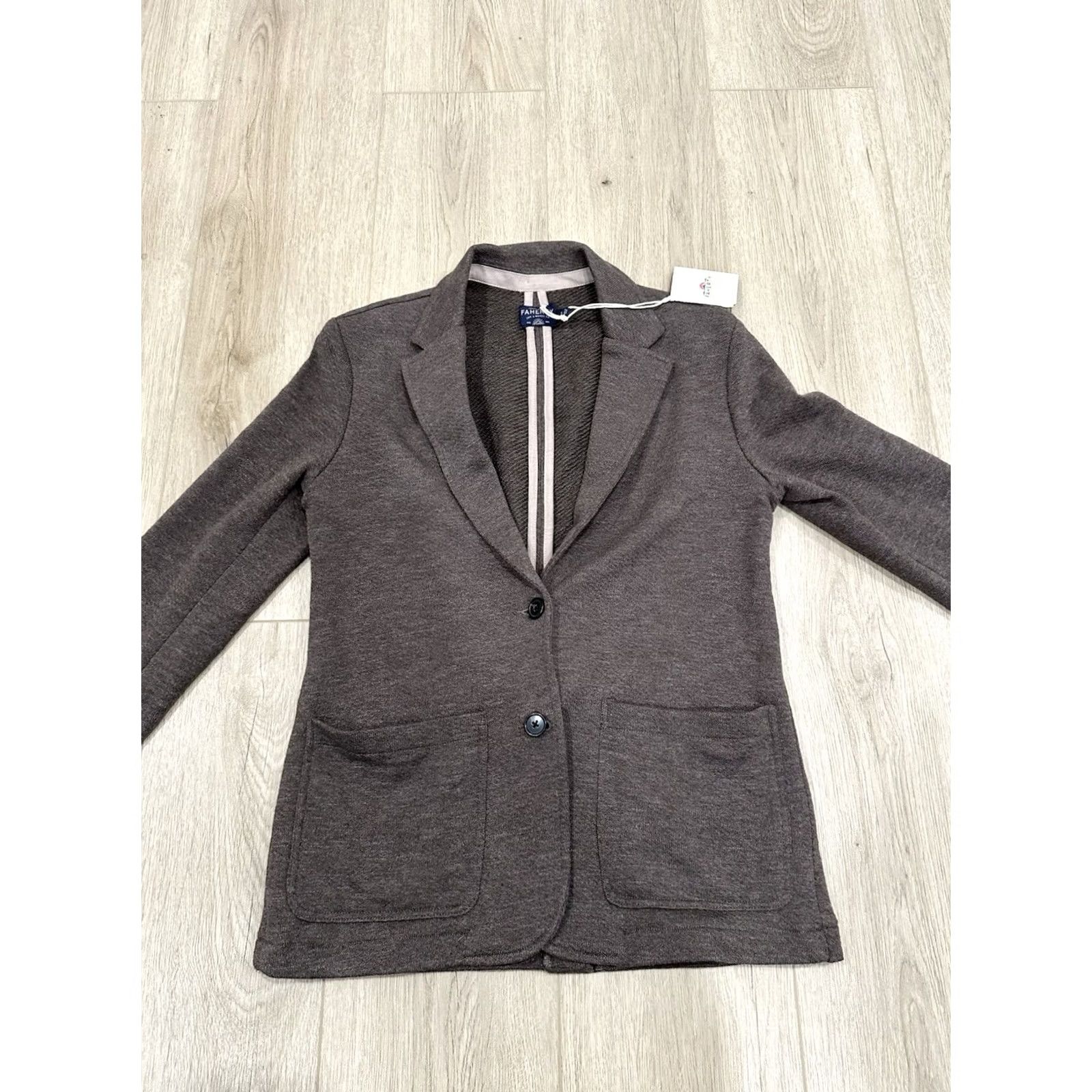 Faherty NWT Faherty Inlet Knit Blazer Sweater Deep Brown Heather Women's Small Size S / US 4 / IT 40 - 3 Thumbnail