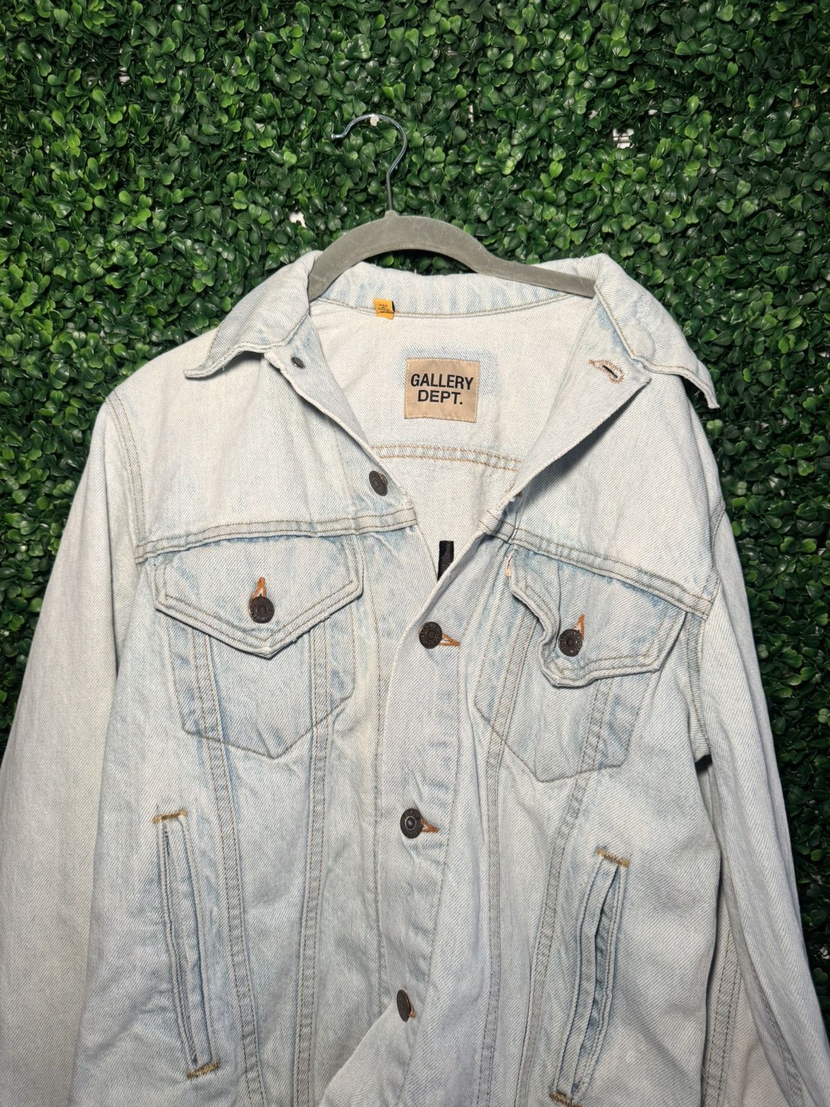 Gallery Dept. Gallery Dept Logo Print Denim Jacket – XS Size US XS / EU 42 / 0 - 4 Thumbnail