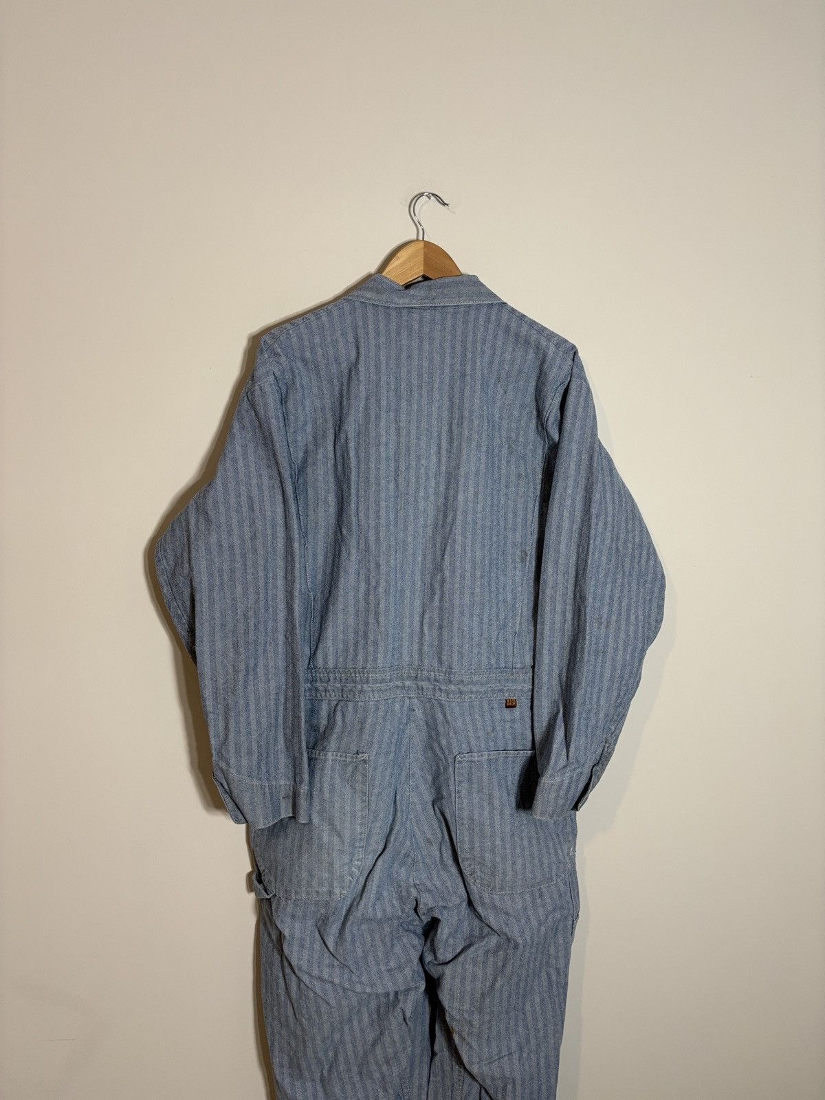 Vintage Vintage Big Ben Workwear Mechanic Coveralls Striped 46 Size US 38 / EU 54 - 5 Thumbnail
