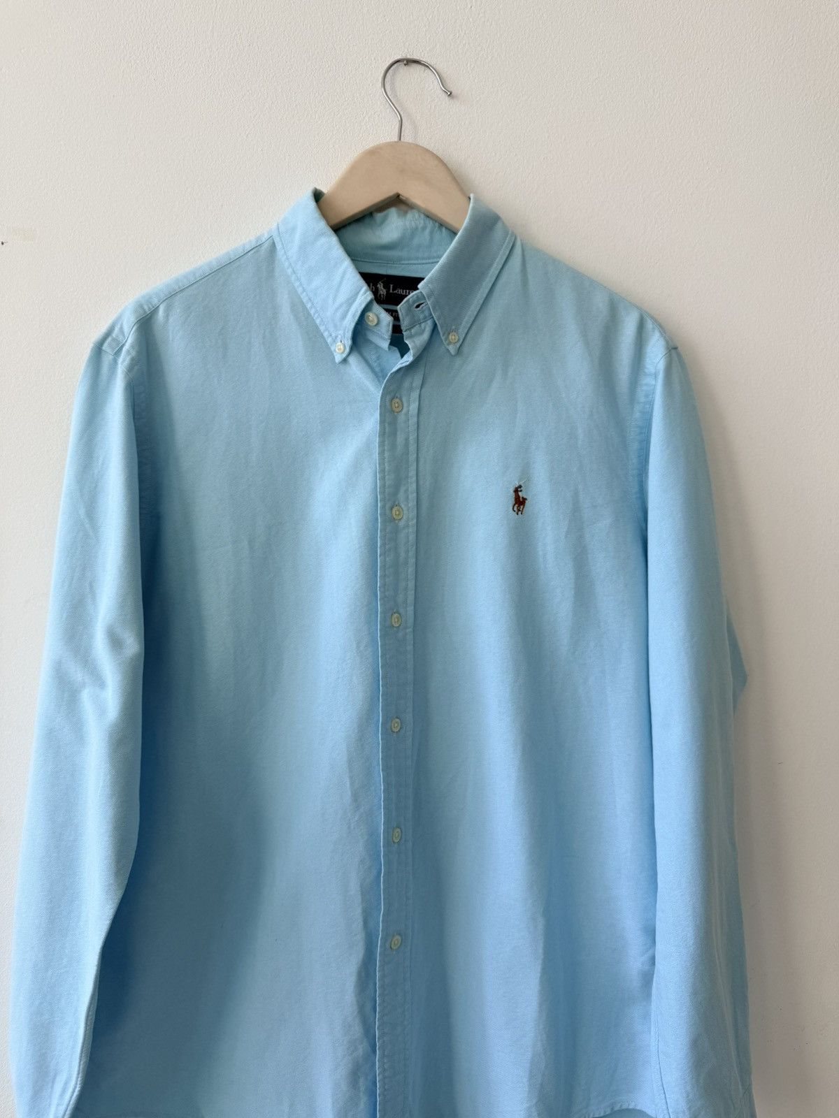 Polo Ralph Lauren Polo Ralph Lauren Light Blue Oxford Cotton Shirt Size L Size US L / EU 52-54 / 3 - 4 Thumbnail