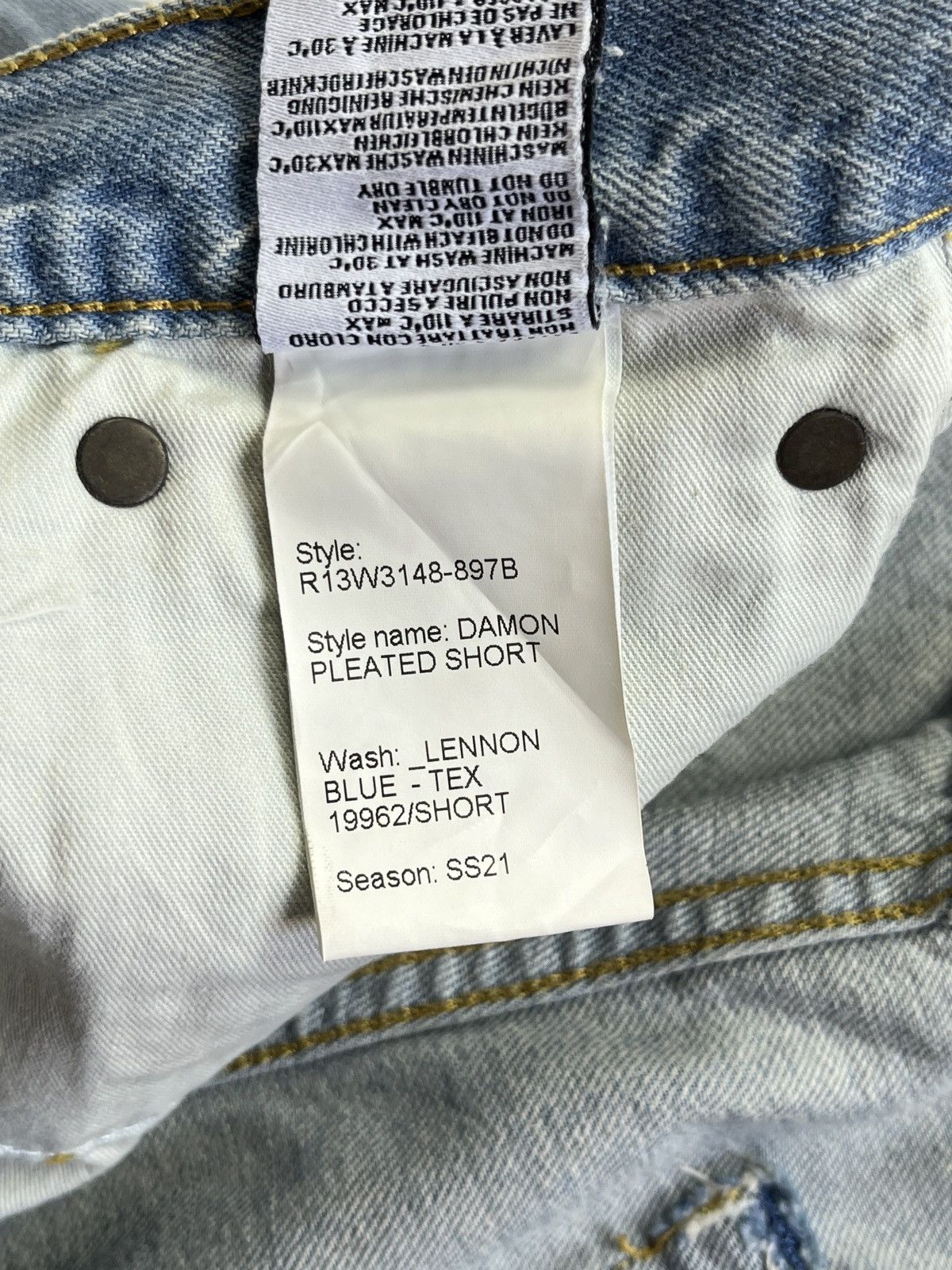 R13 R13 DAMON PLEATED SHORT Size 26" / US 2 / IT 38 - 12 Thumbnail