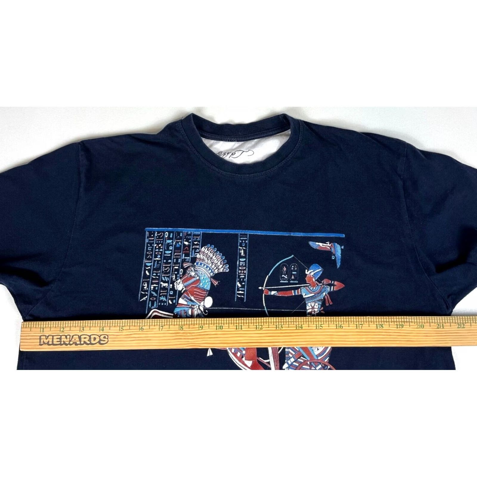 Vintage Egypt Unisex T-Shirt Navy Sz M Adults Regular Crew Neck Short Sleeve Graphic Print Vintage/Pre-owned Size US M / EU 48-50 / 2 - 6 Thumbnail