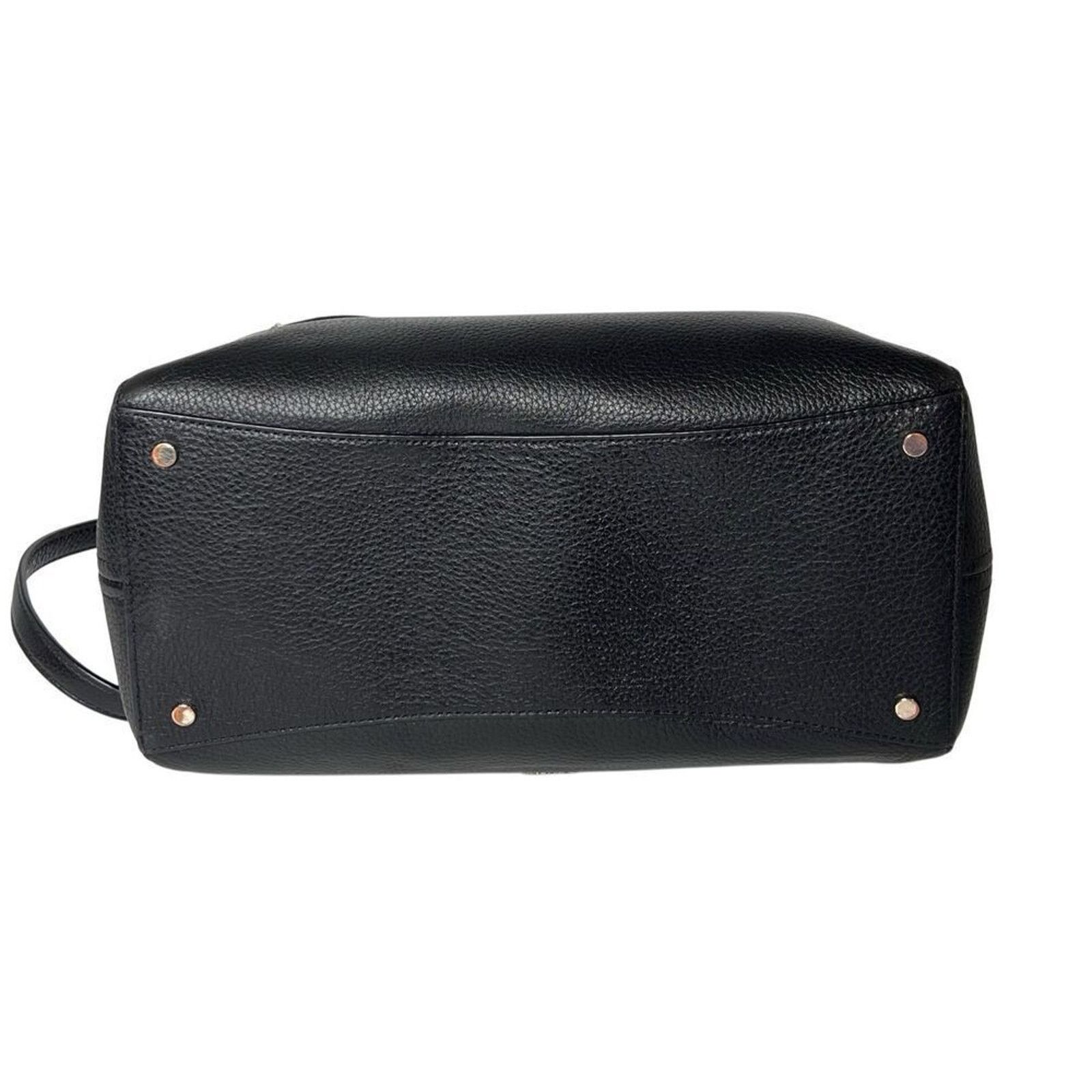 Kate Spade Kate Spade Leila Pebbled Leather Satchel Handbag Black $399 Size ONE SIZE - 6 Thumbnail