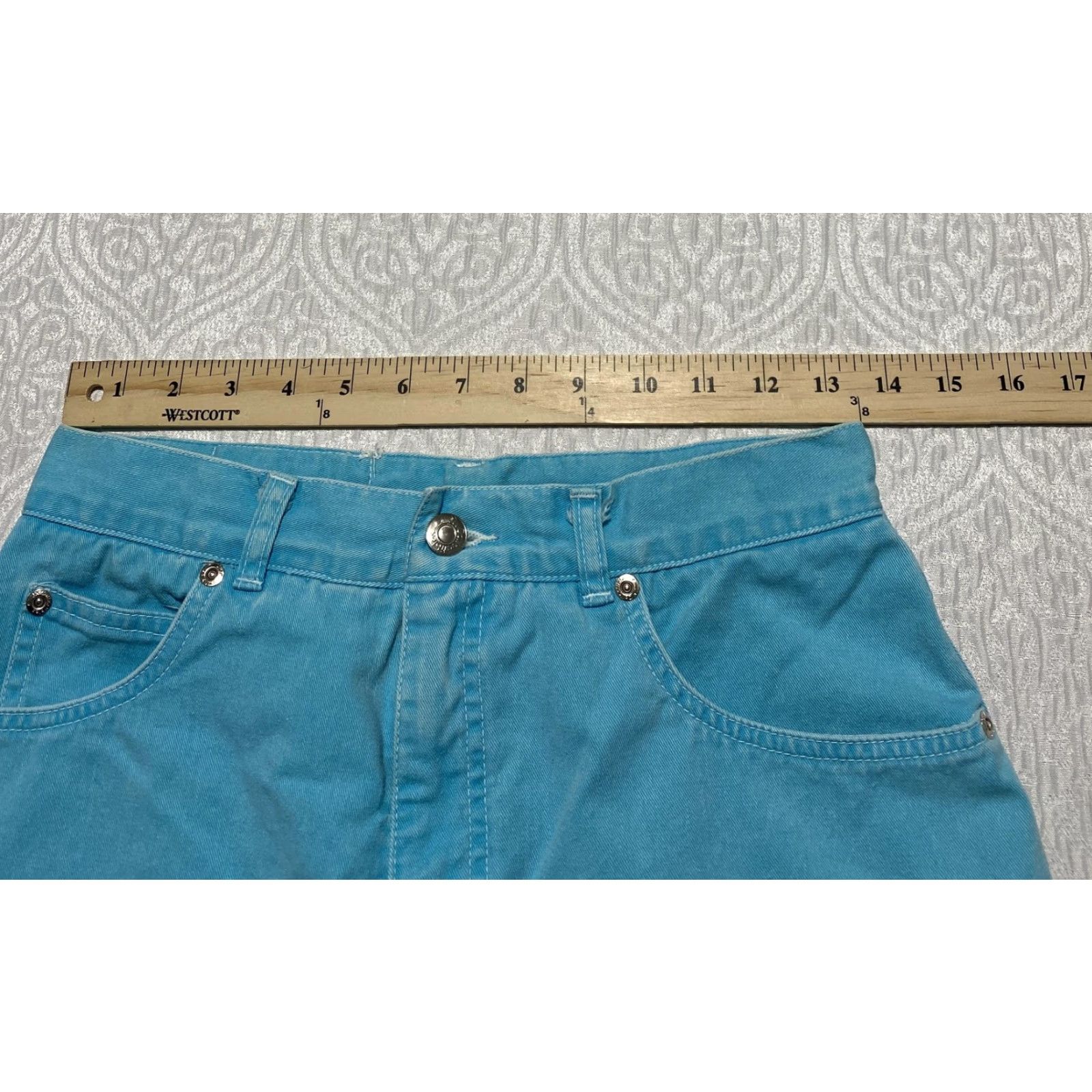 Vintage VINTAGE JH Collectibles Jeans Womens 10 Teal High Waisted Tapered Mom Denim 90s Size 32" / US 10 / IT 46 - 6 Thumbnail