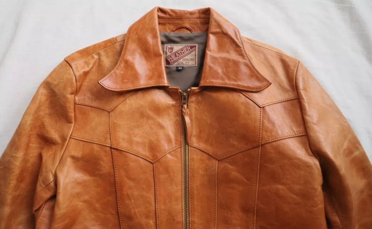 Y'2 Leather 70s-style East West leather jacket from Y'2 Leather Size US M / EU 48-50 / 2 - 2 Thumbnail