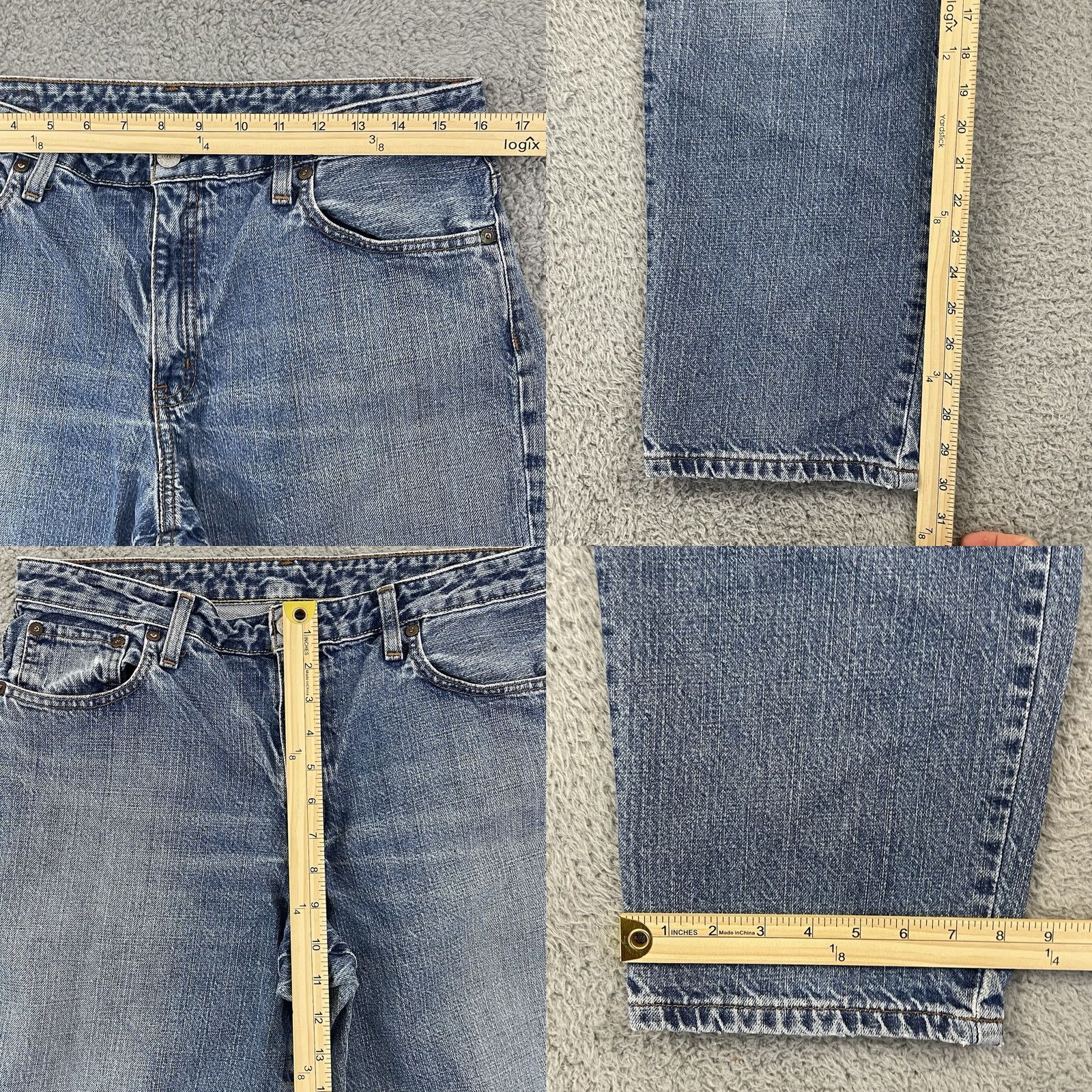 Ralph Lauren VINTAGE Polo Ralph Lauren Jeans Womens 10x30 Blue Classic Fit Denim Straight Y2K Size 32" / US 10 / IT 46 - 8 Thumbnail