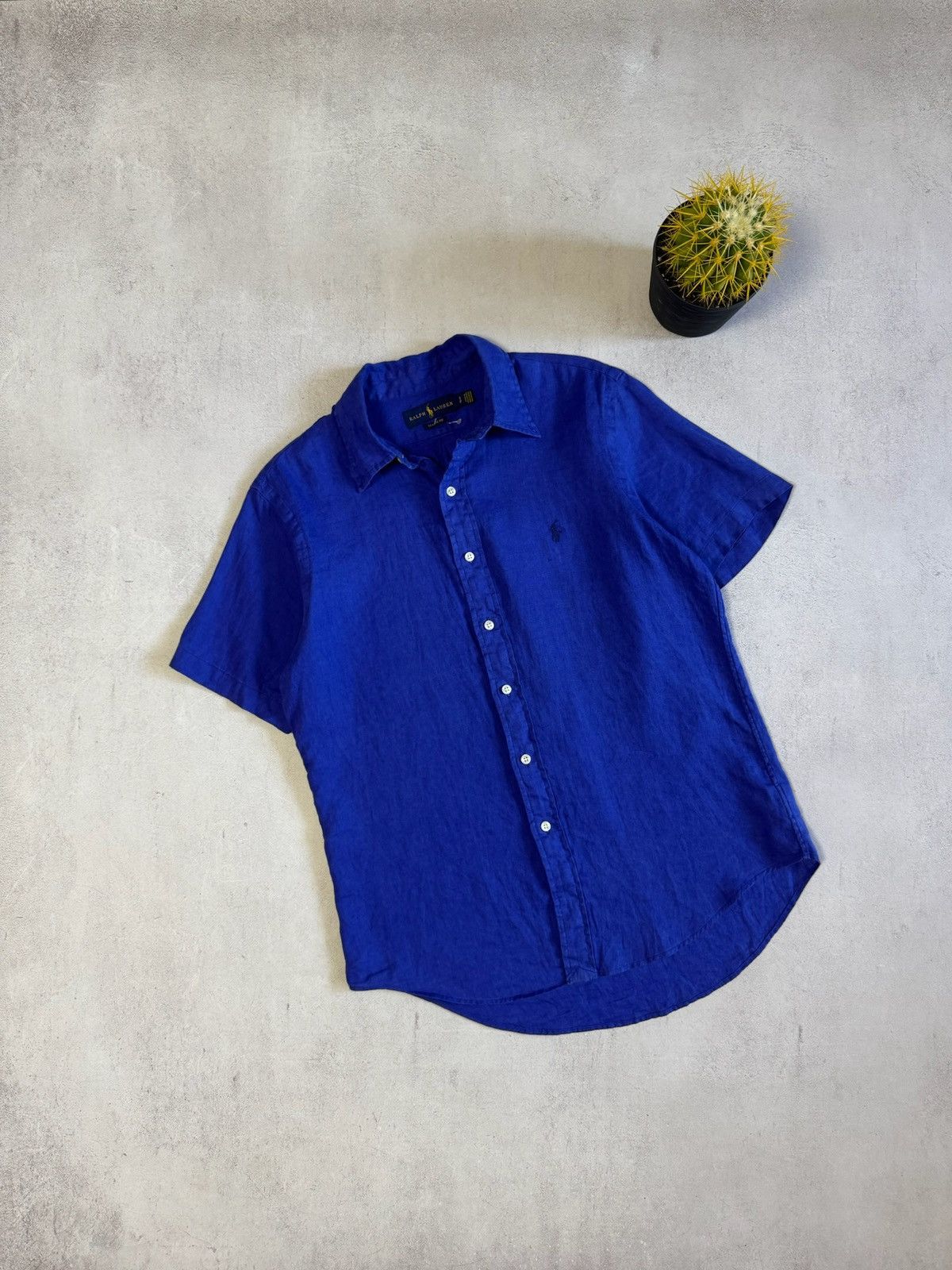 Polo Ralph Lauren Polo Ralph Lauren Linen Button Up Shirt Shorts Sleeve Mens Size US S / EU 44-46 / 1 - 1 Thumbnail