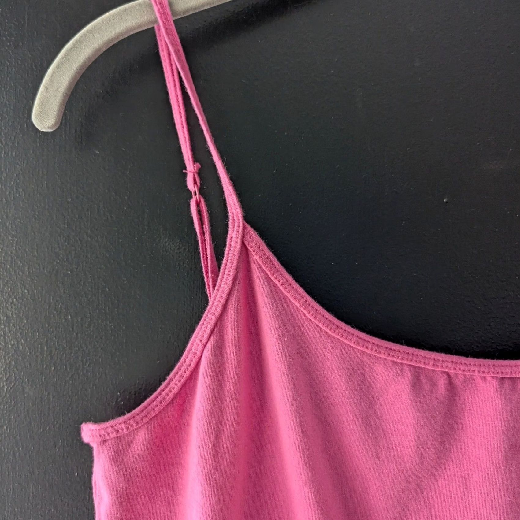 Aeropostale Aeropostale Pink Favorite Cami Tank Top Glitter Logo Spaghetti Strap Adjustable Strap Tank Womens XL Casual Summer Size XL / US 12-14 / IT 48-50 - 3 Thumbnail