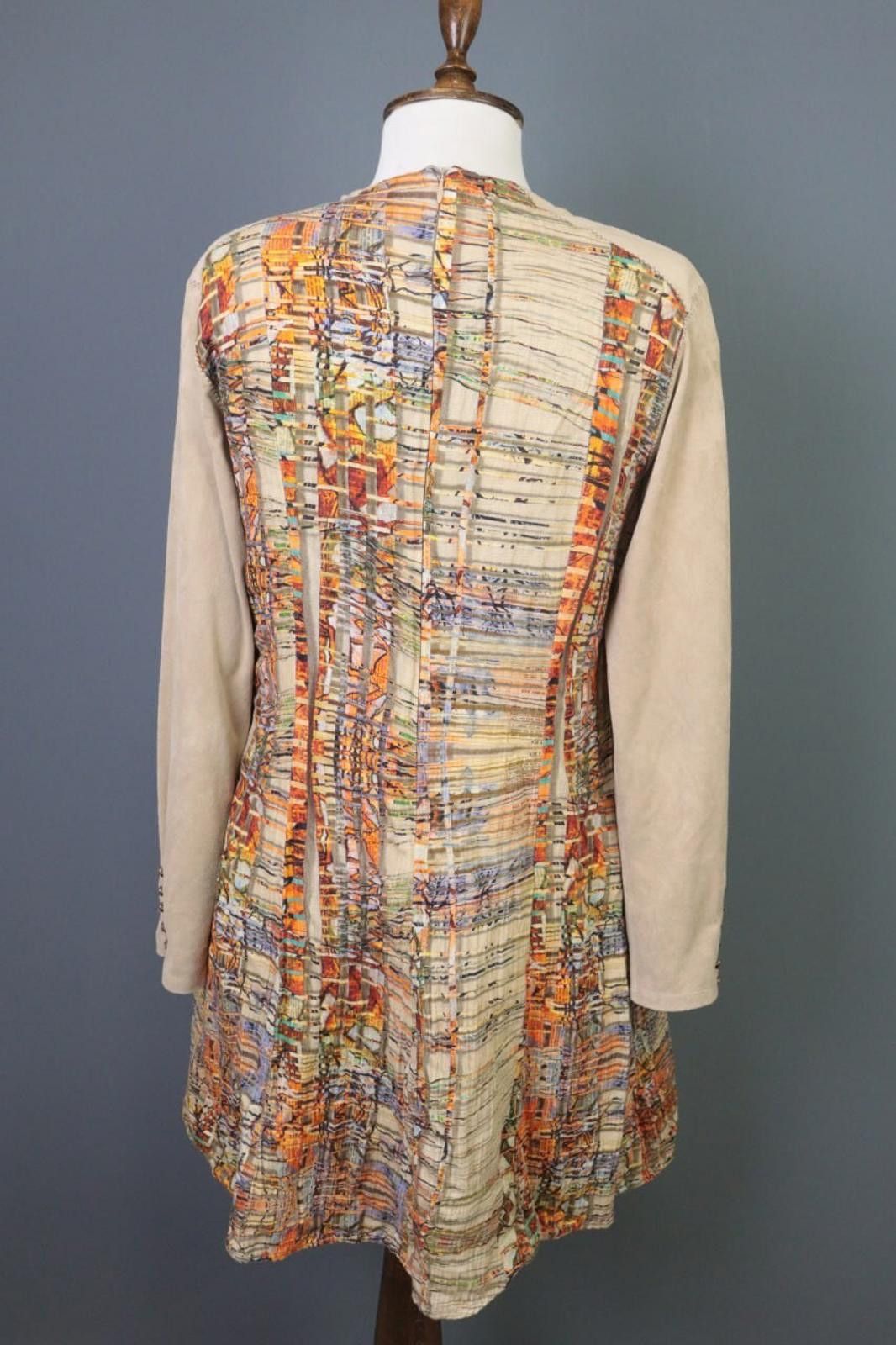 Designer Aventures des Toiles Multicolor Printed A-Line Dress 46 Size M / US 6-8 / IT 42-44 - 9 Thumbnail