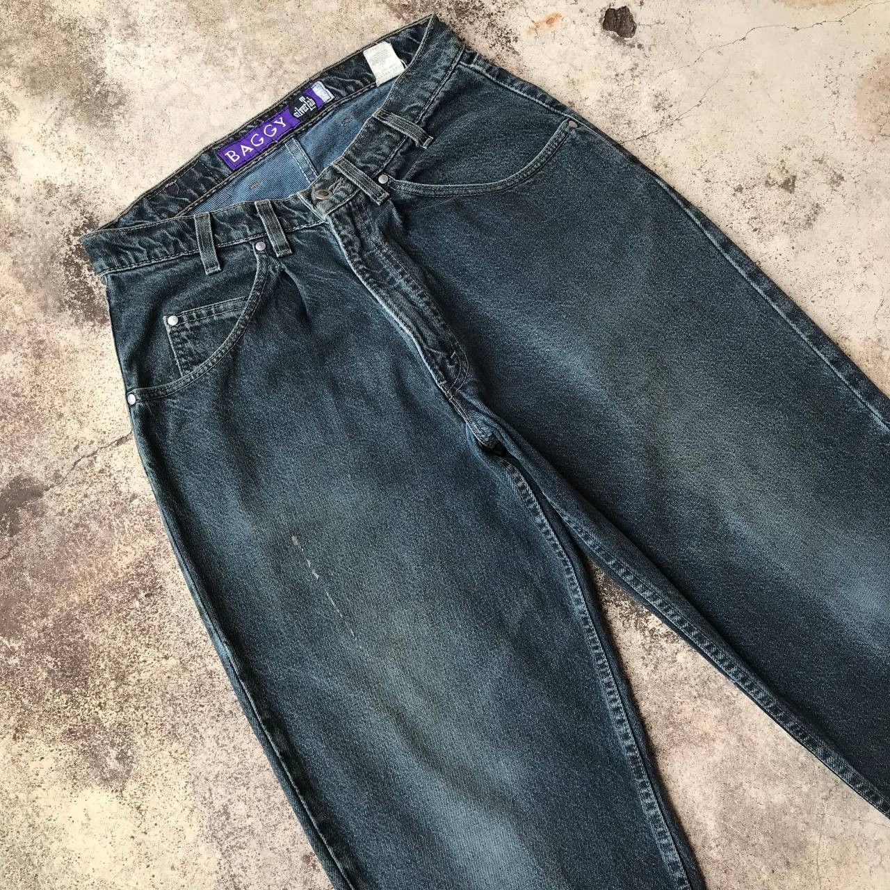 Levi's VINTAGE 1995 LEVIS SILVERTAB BAGGY FIT FADED BLACK Size US 32 / EU 48 - 4 Thumbnail