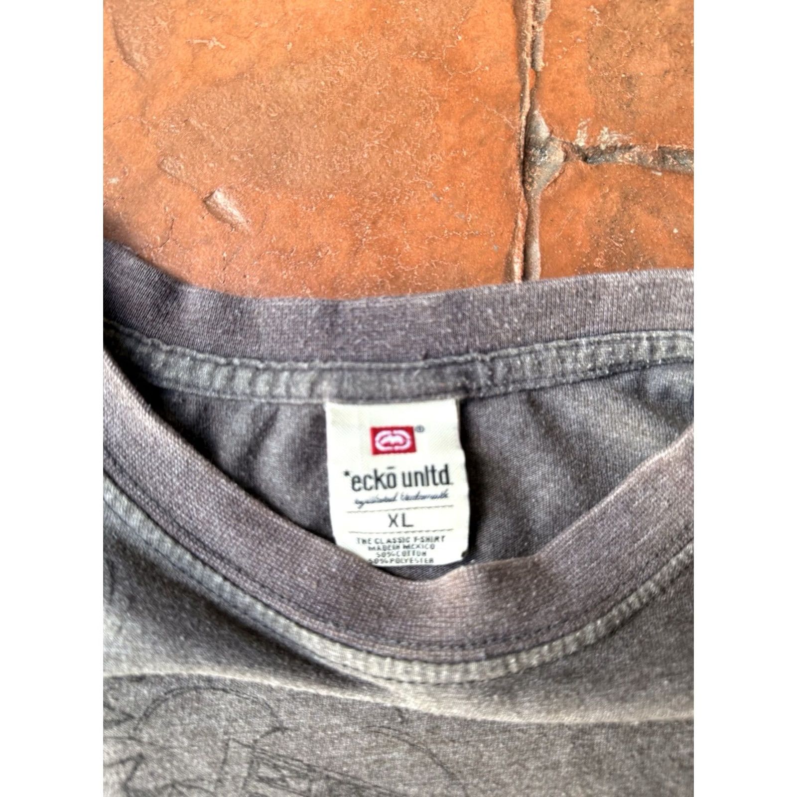 Ecko Unltd. VINTAGE Ecko UNLTD Graffiti AOP T-Shirt XL Brown Mens Short Sleeve Crew Neck Graphic Print 90s Grunge Punk Rock Halloween Halloween? Size US XL / EU 56 / 4 - 2 Thumbnail