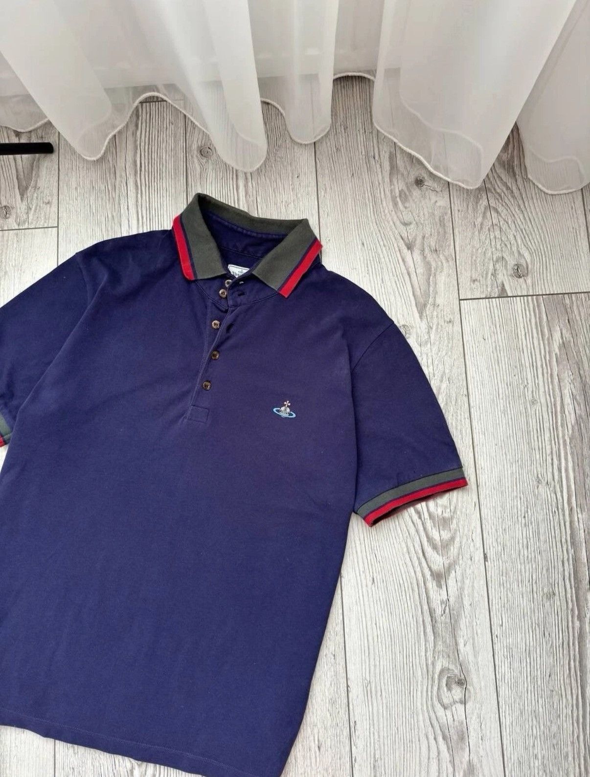 Vivienne Westwood Vivienne Westwood Vintage Classic Dark Blue Polo T-shirt Size US XL / EU 56 / 4 - 2 Thumbnail