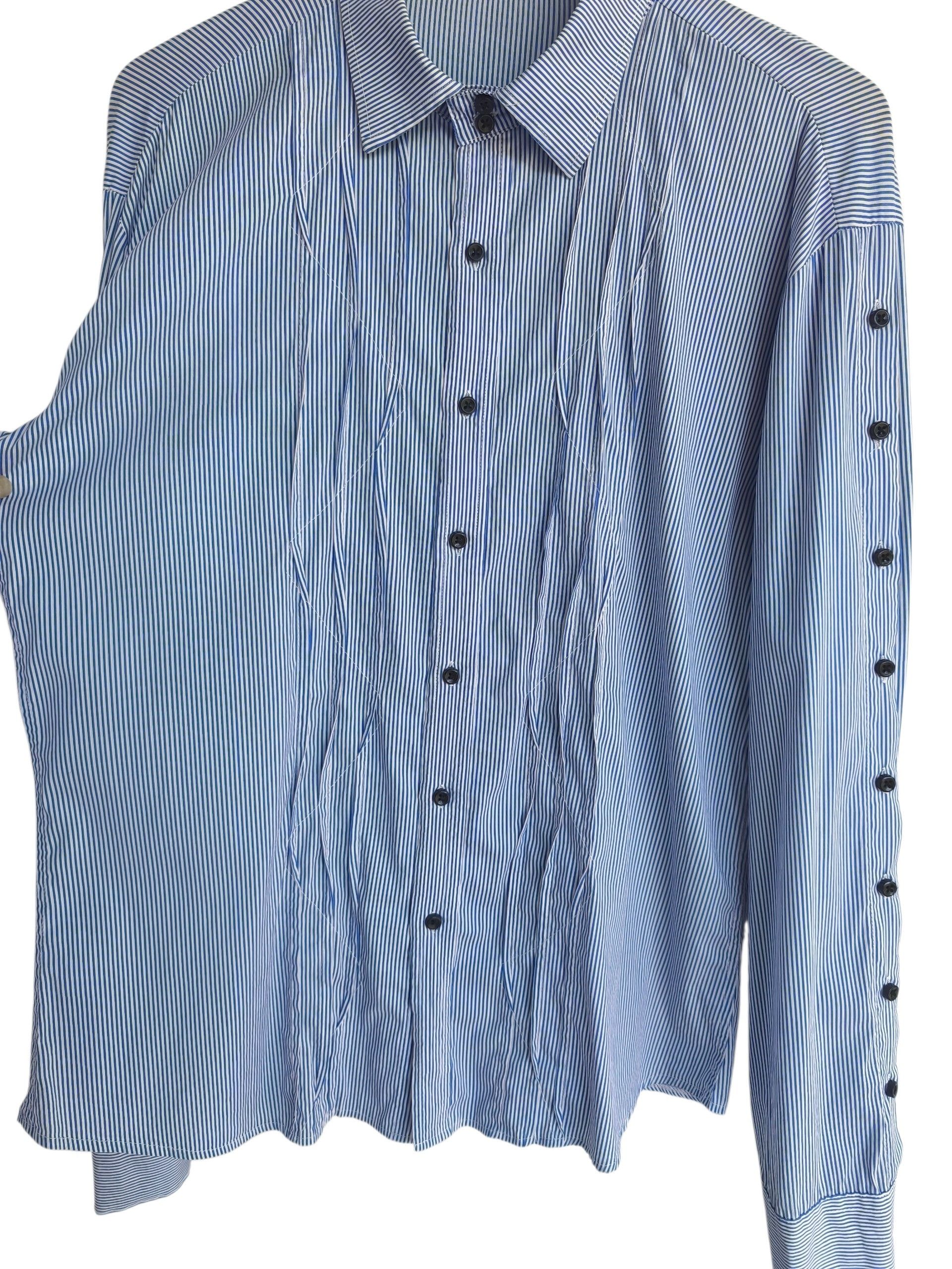 Issey Miyake Issey Miyake Permanente Ruffle button up sleeve shirt Size US M / EU 48-50 / 2 - 2 Thumbnail