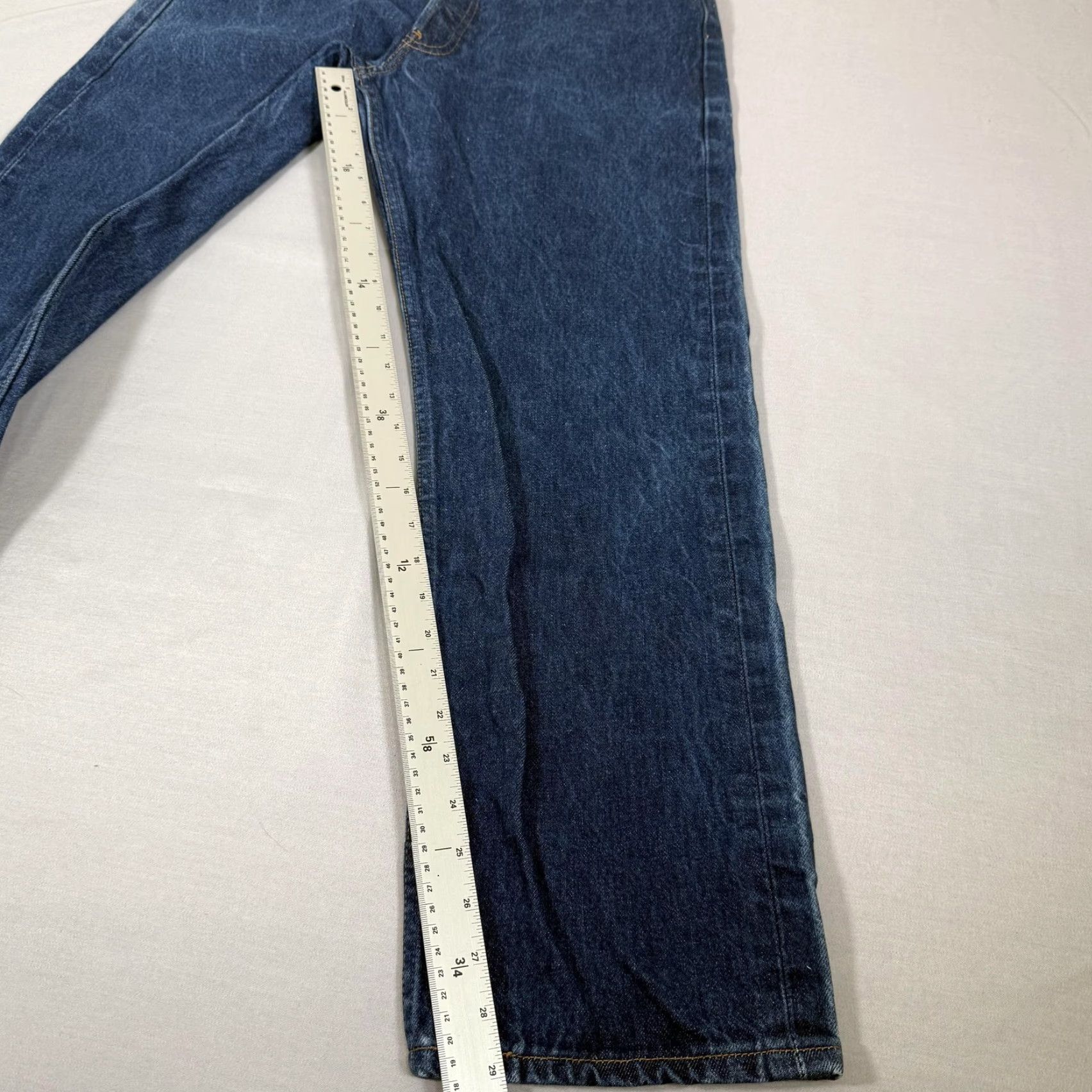 Levi's VINTAGE Levi's Jeans Mens 34x29 Blue 501 Straight Fit Denim Pants Western 90s Size US 34 / EU 50 - 4 Thumbnail