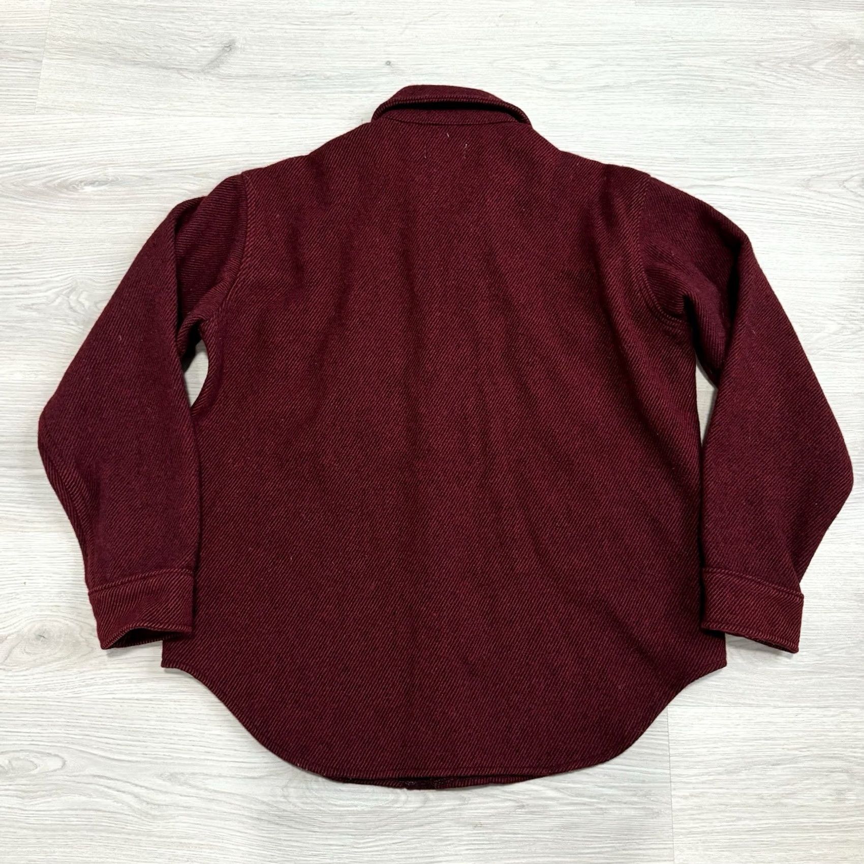 Vintage VINTAGE Woolrich Mackinaw Shirt Jacket Mens L Red Wool Blend Shacket Button Size US L / EU 52-54 / 3 - 4 Thumbnail