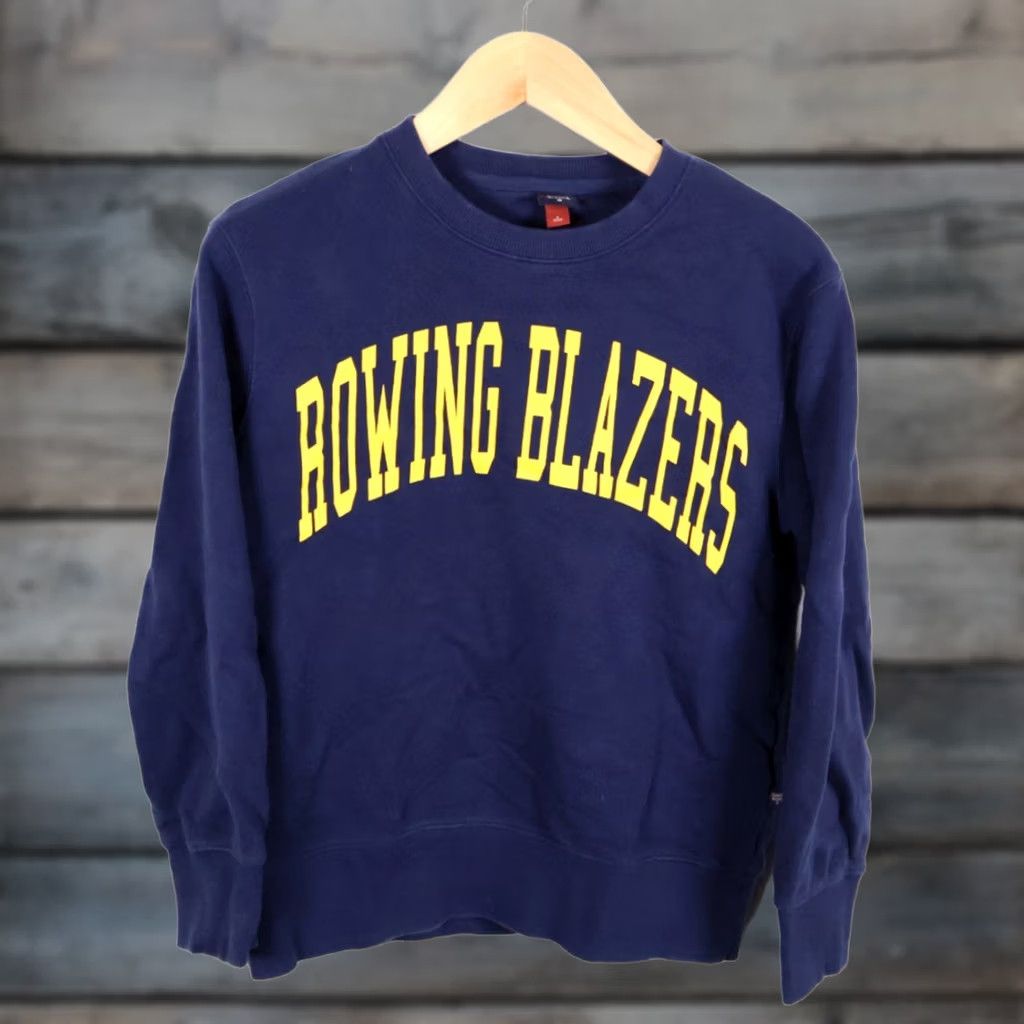 Rowing Blazers Rowing Blazers Target Arc Print Sweatshirt Adult Small Blue Yellow Crewneck Graphic Print Pullover Mens Size US S / EU 44-46 / 1 - 1 Thumbnail