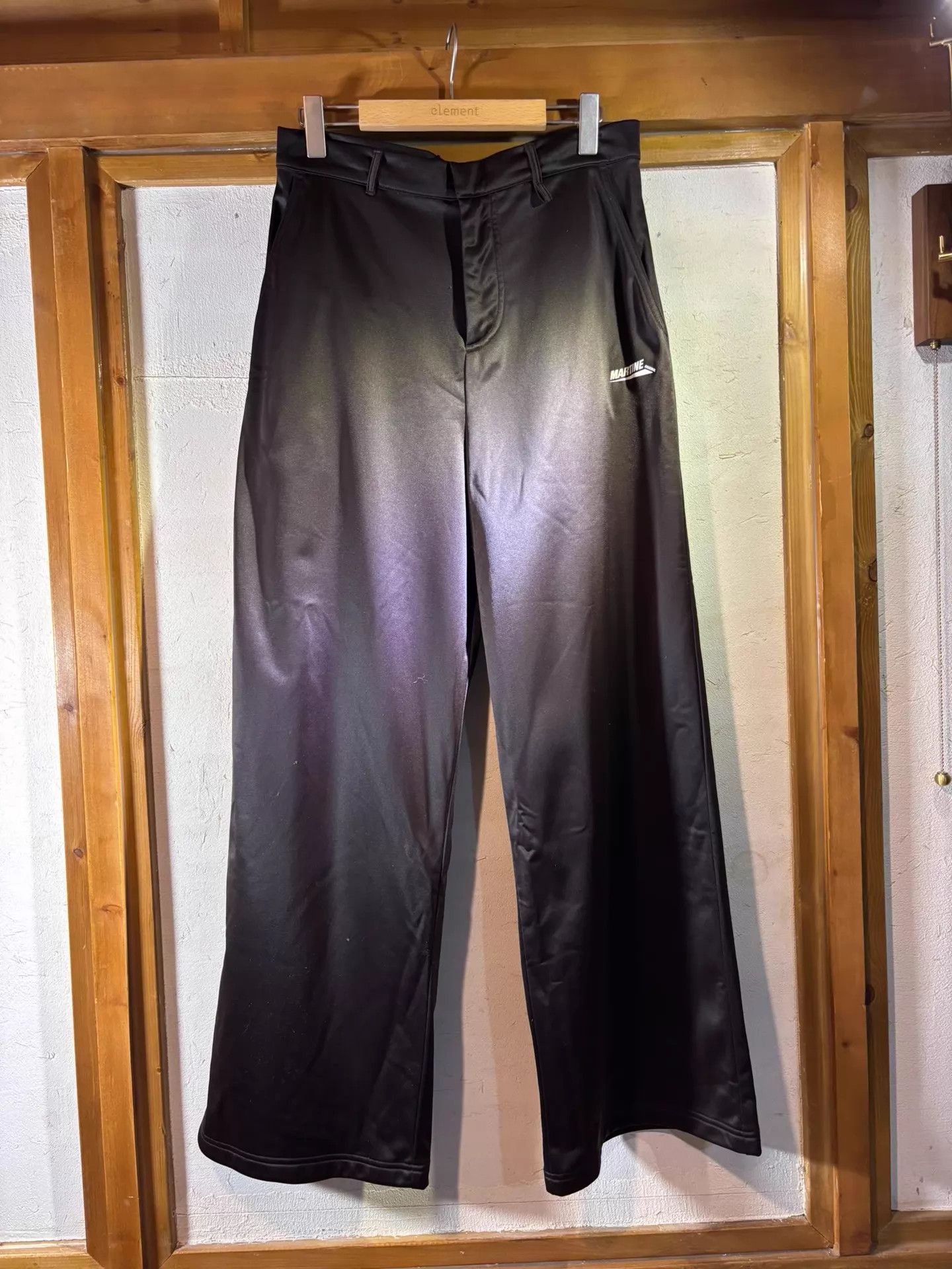 Martine Rose Martine Rose New Wide Leg Dark Brown Shiny Trousers Size M Size US 32 / EU 48 - 1 Thumbnail