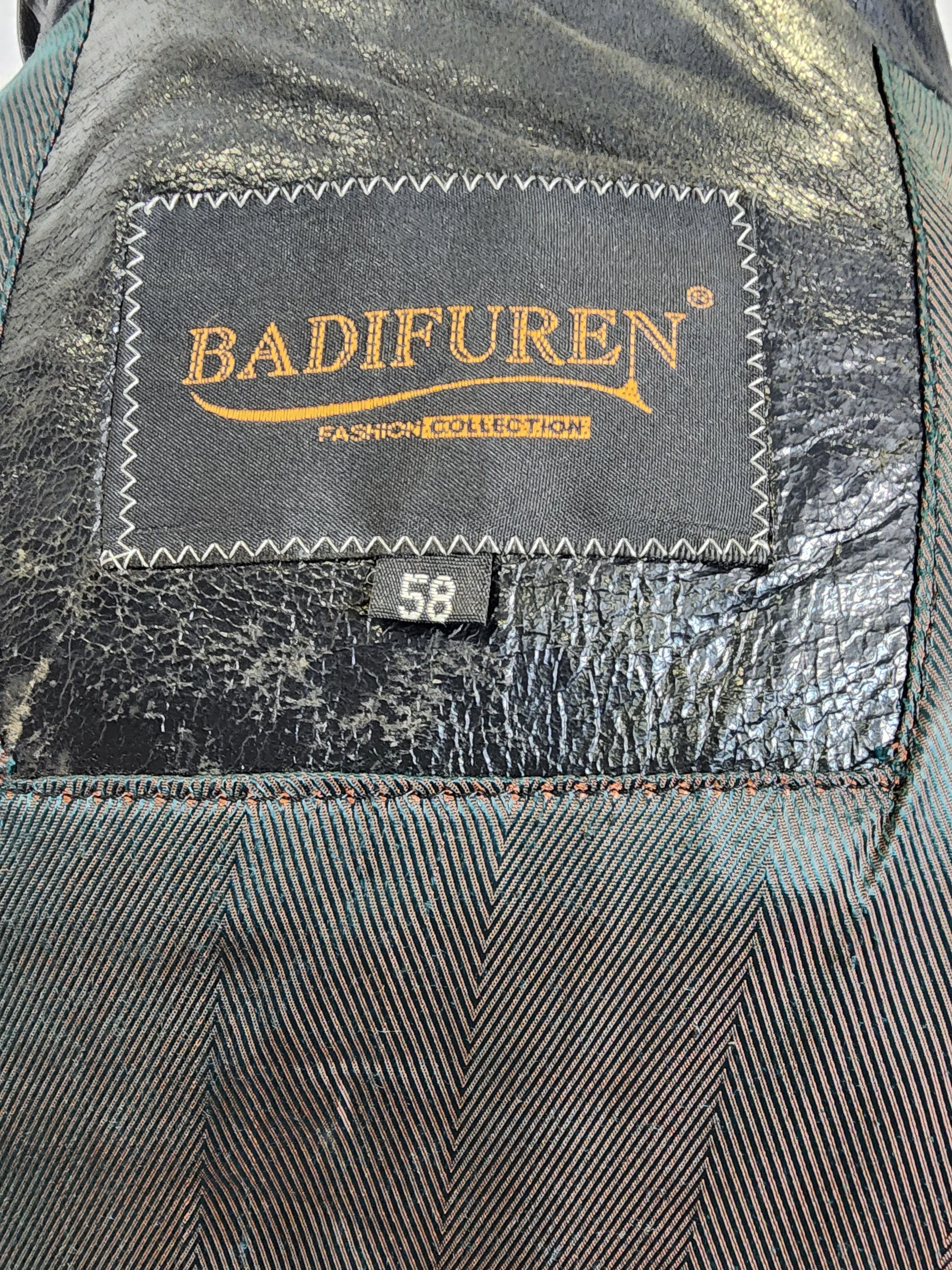 Genuine Leather Men's Black Genuine Leather Jacket: Zippered Pockets Size US XL / EU 56 / 4 - 8 Thumbnail