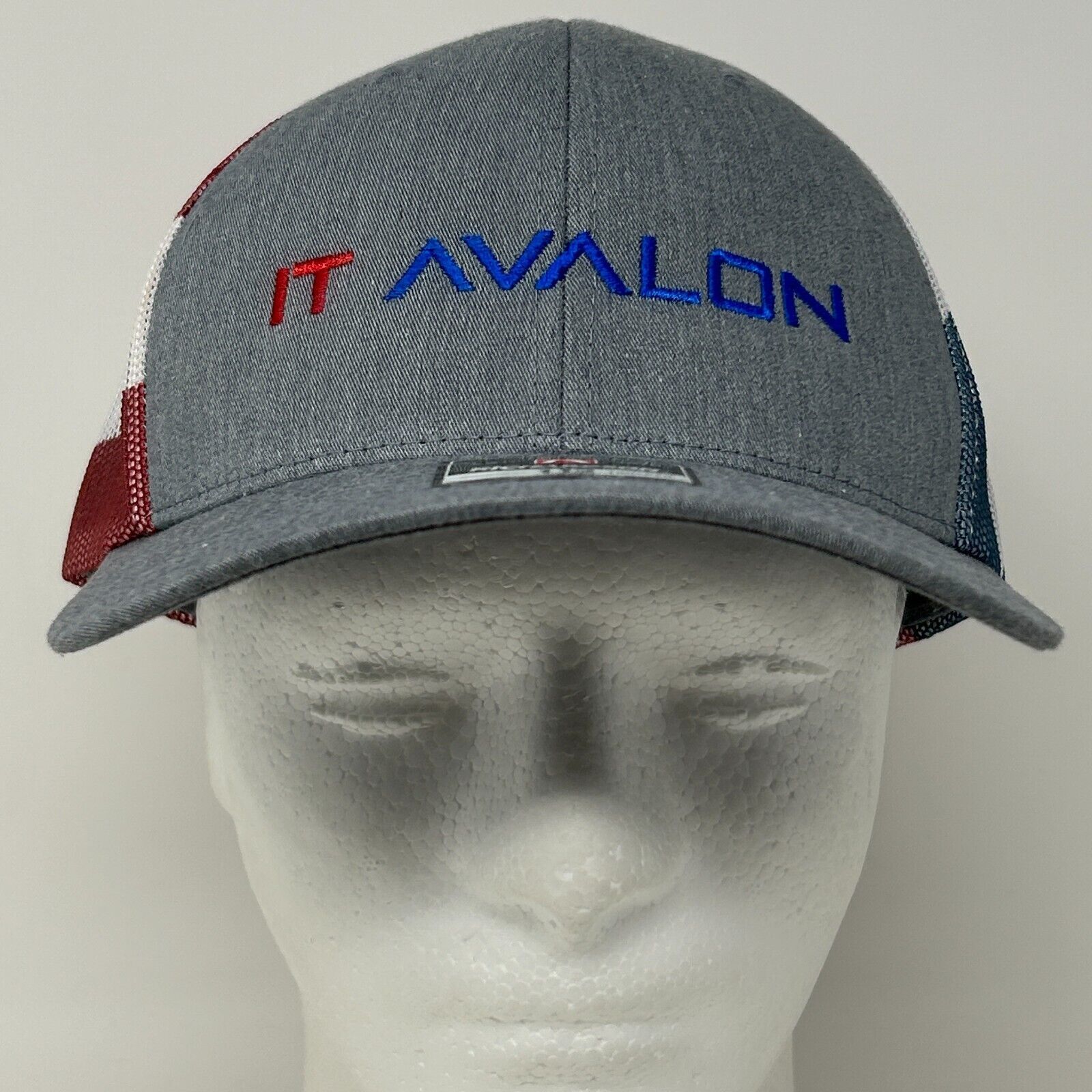 Richardson IT Avalon Trucker Hat Baseball Cap USA Flag Patriotic Tech Size ONE SIZE - 2 Thumbnail
