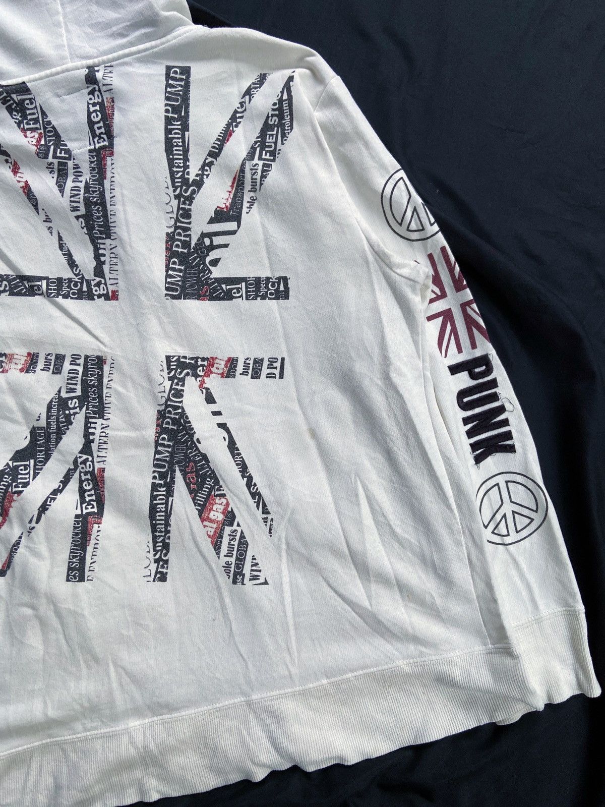 Japanese Brand COMMONTAGE PUNK 76 TRASHED ZIP HOODIE Size US M / EU 48-50 / 2 - 17 Thumbnail