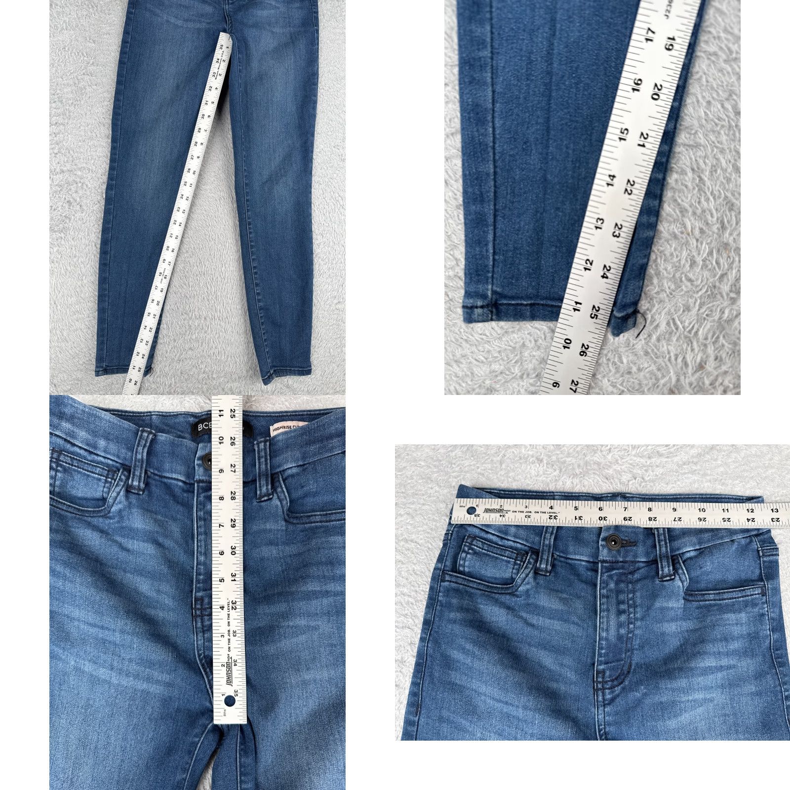 BCBGeneration BCBGeneration Jeans Juniors 3 Blue Denim High Rise Skinny Cotton 24x26 Jeans Womens Boyfriends? Size 26" / US 2 / IT 38 - 8 Thumbnail