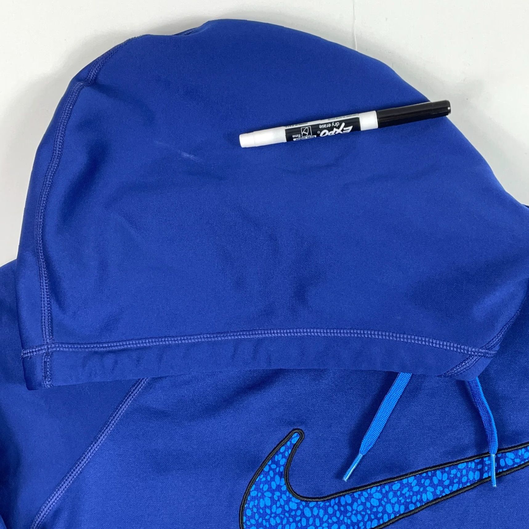 Nike VINTAGE Nike Therma Swoosh Hoodie Womens Large Purple Long Sleeve Pullover Gym Workout Size L / US 10 / IT 46 - 3 Thumbnail