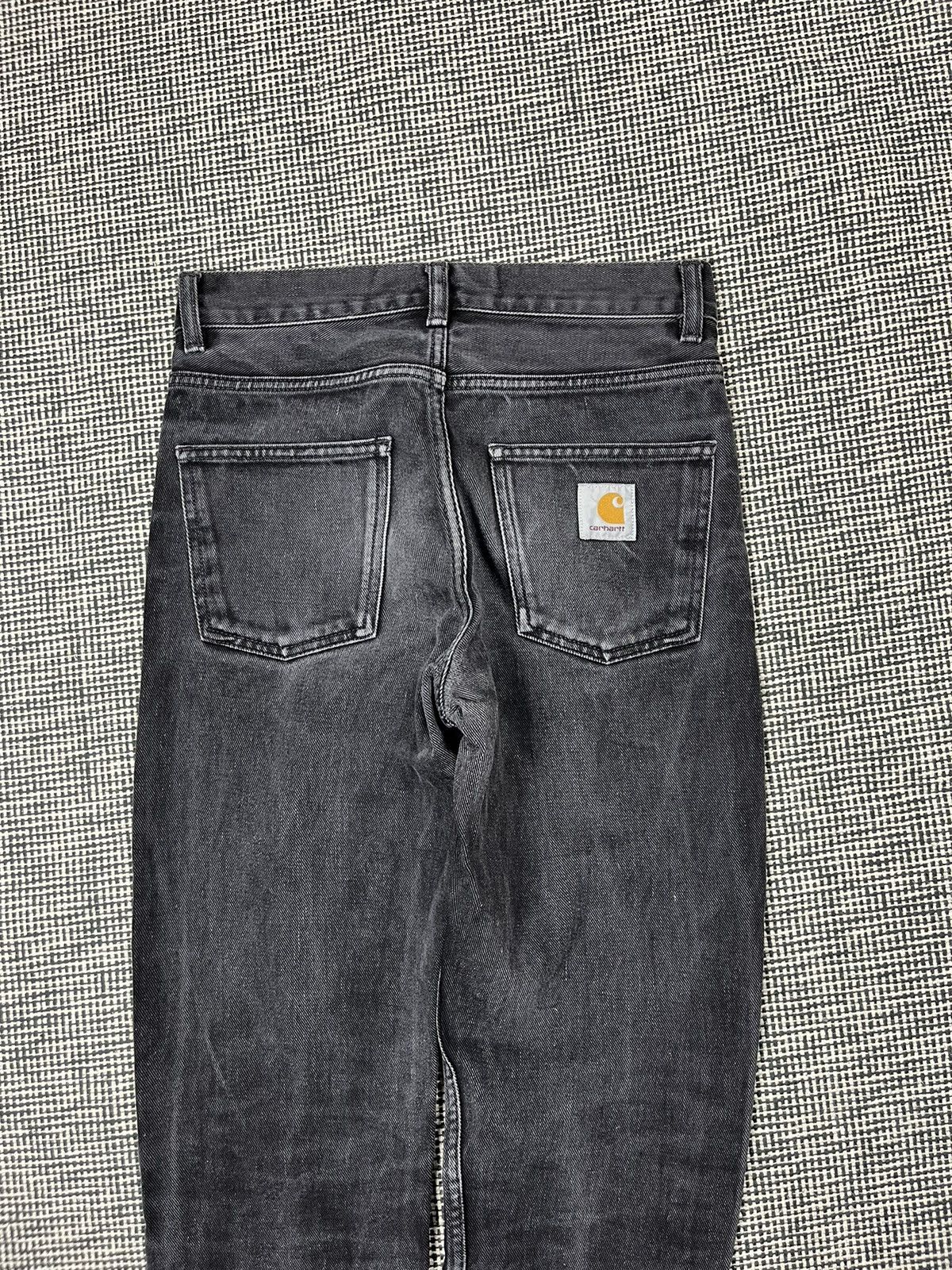 Carhartt × Carhartt Wip Carhartt newel pant black faded jeans Size 28" / US 6 / IT 42 - 3 Thumbnail