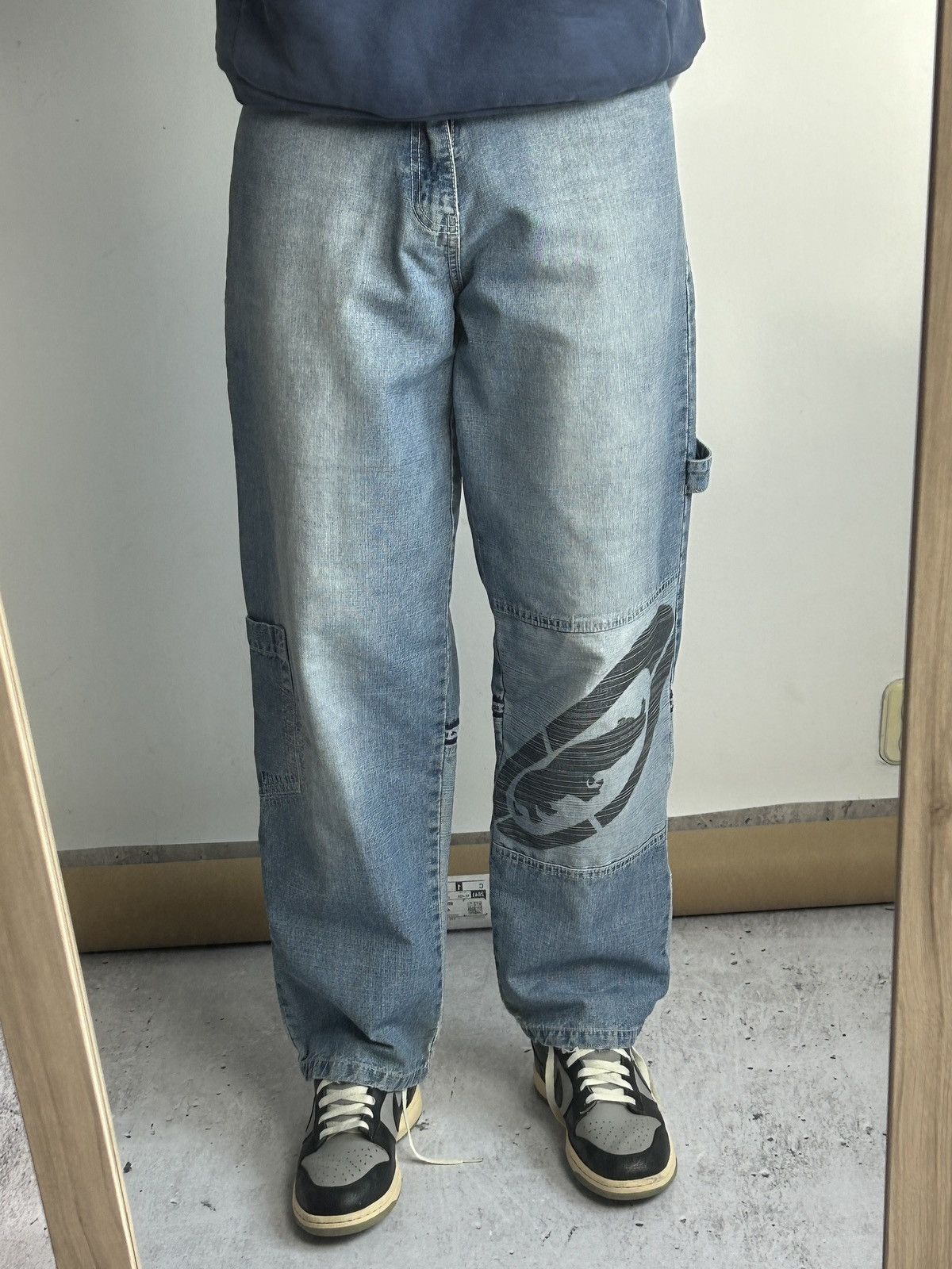Ecko Unltd. 💥Vintage Ecko Unltd Baggy Big Logo Washed Blue Denim Jeans💥 Size US 30 / EU 46 - 13 Thumbnail