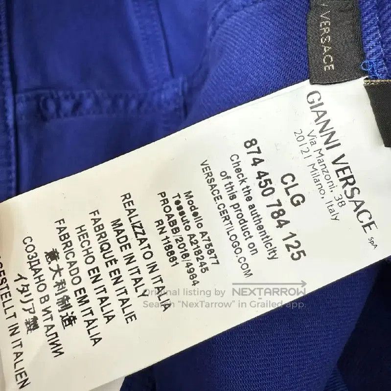Versace Versace Men's Casual Denim Pants in Dark Blue . Size US 32 / EU 48 - 7 Thumbnail