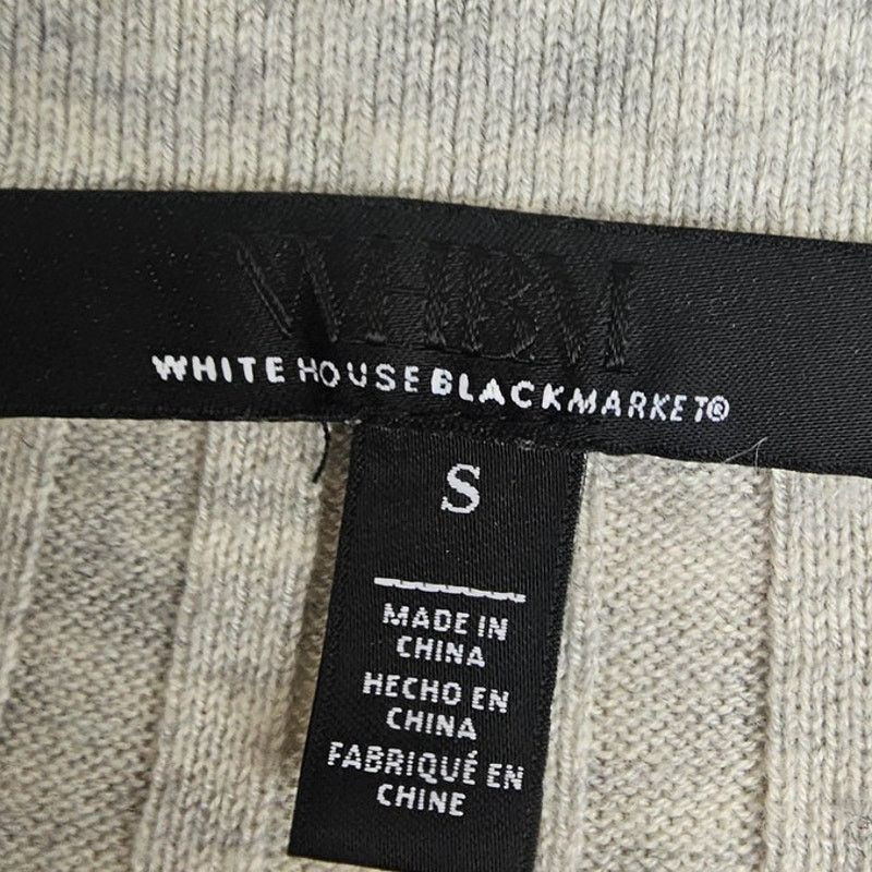 White House Black Market White House Black Market Cashmere Ribbed Cardigan Sweater Size S / US 4 / IT 40 - 6 Thumbnail