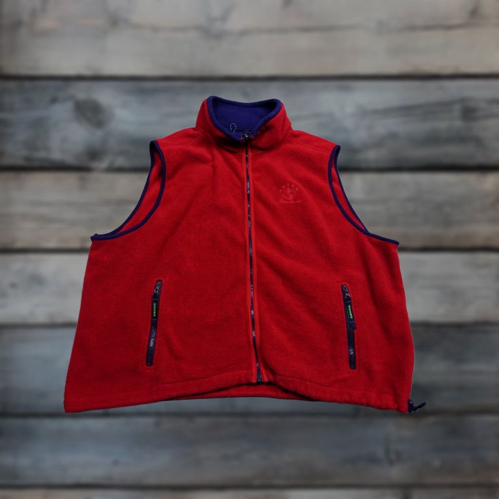 Eddie Bauer Eddie Bauer Vest Mens 2XL Red Fleece Hiking Gorpcore EBTEK Loose Fit Mid-Length 2XL Mens Vest Red Fleece Hiking 90s Ebtech style overcoat? Size US XXL / EU 58 / 5 - 1 Thumbnail