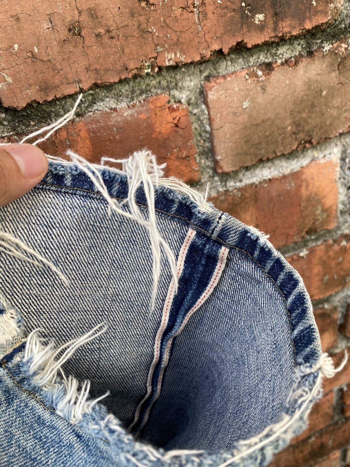 Levi's Vintage Clothing W30x31 Vintage levi's 503B redline distressed big E JAPAN Size US 30 / EU 46 - 3 Thumbnail