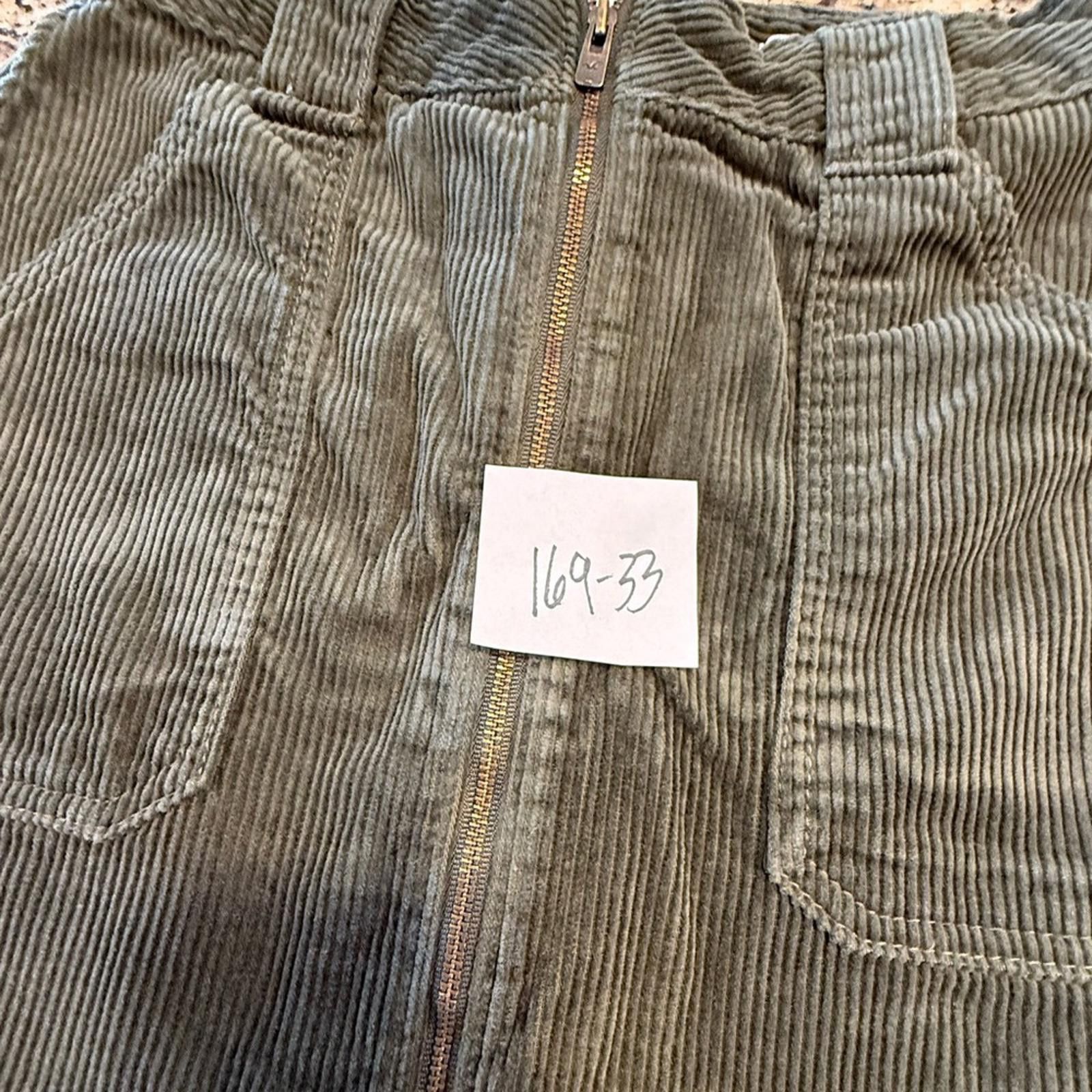 Other Hollister forest green corduroy mini skirt high rise SZ 1 Size 30" / US 8 / IT 44 - 10 Thumbnail