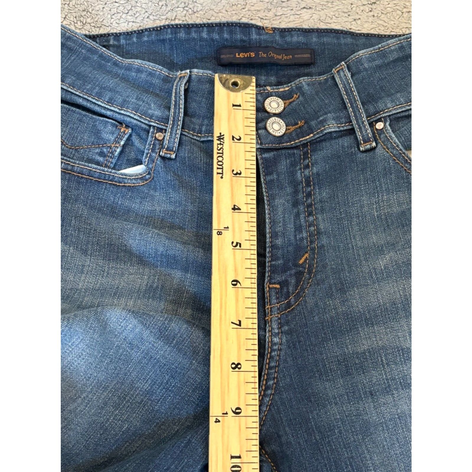 Levi's Levi's Jeans Womens 10 Blue Skinny Mid-Rise Stretch Ankle Denim Dark Wash Regular 5-Pocket 711 Womens Jeans Blue Dark Wash Size 32" / US 10 / IT 46 - 5 Thumbnail