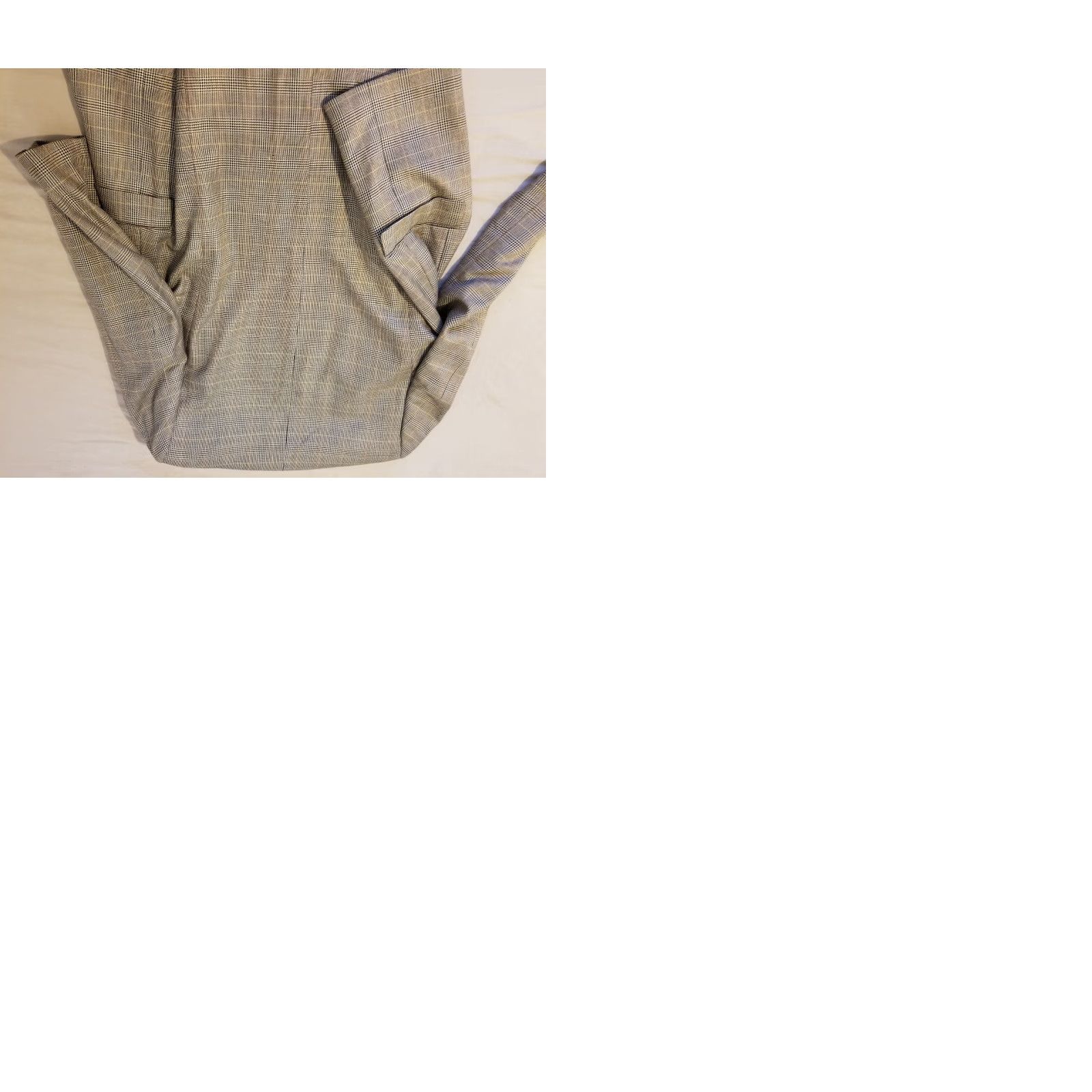 Vintage Alan Flusser Mens Blazer 44L Silk Wool Jacket Khaki Size 44R - 9 Thumbnail
