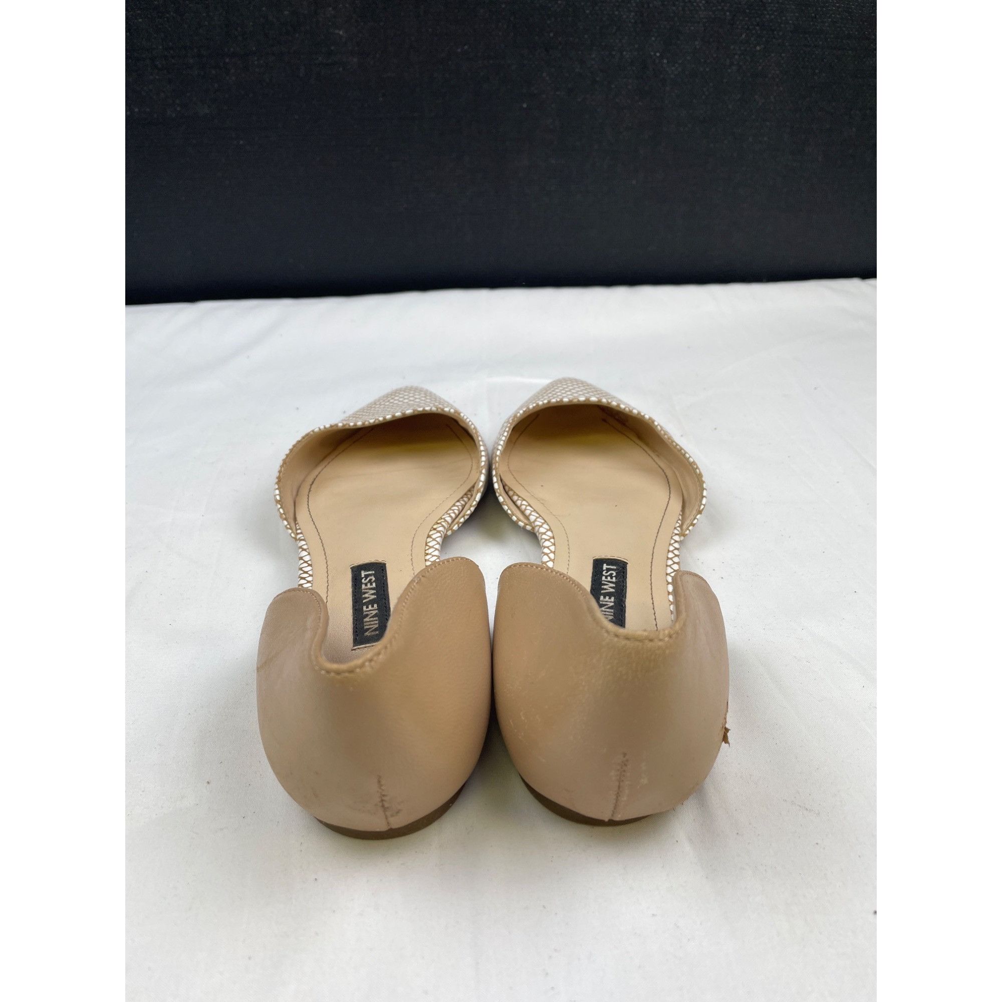 Nine West Nine West Women's Starship Leather Tan Point Toe Flats/Shoes Size US 7.5 / IT 37.5 - 5 Thumbnail