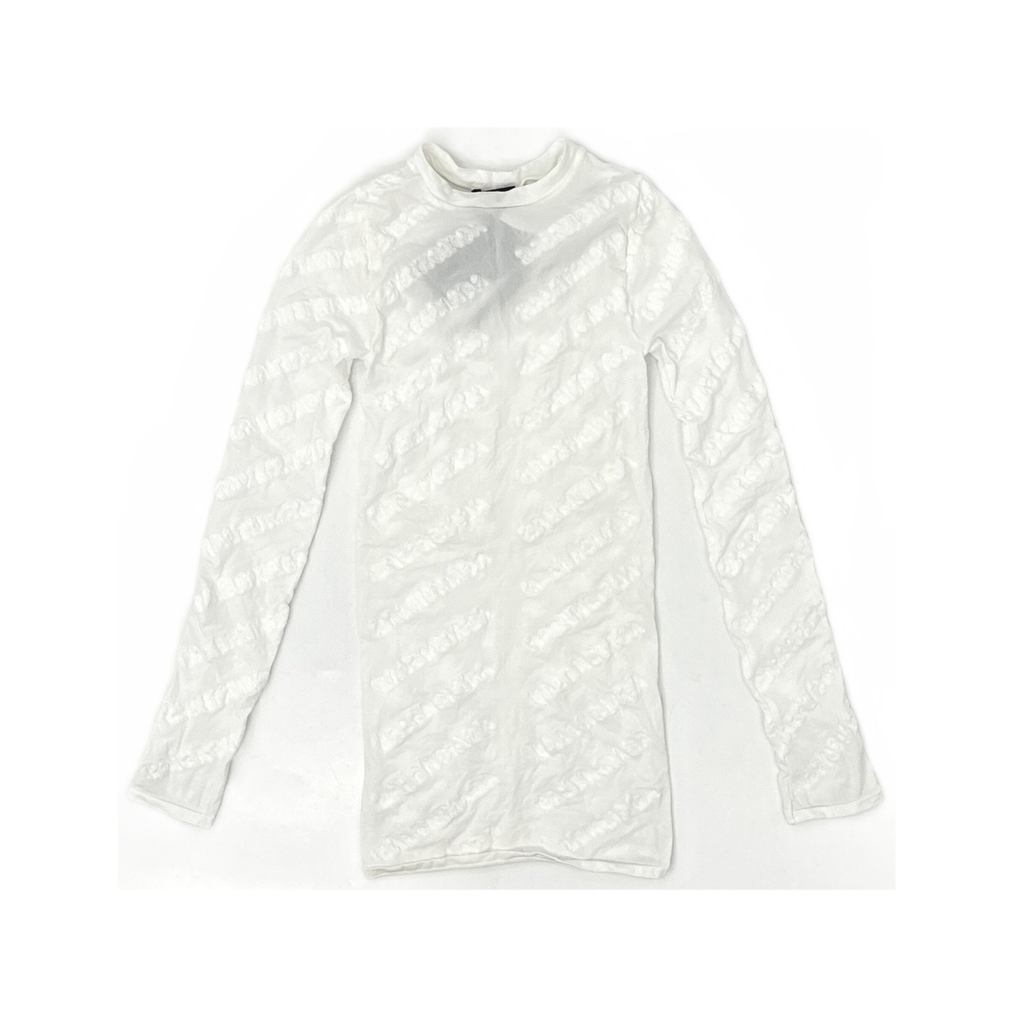 Balenciaga Balenciaga All-Over Logo Long Sleeve T-Shirt Size L Size L / US 10 / IT 46 - 1 Thumbnail