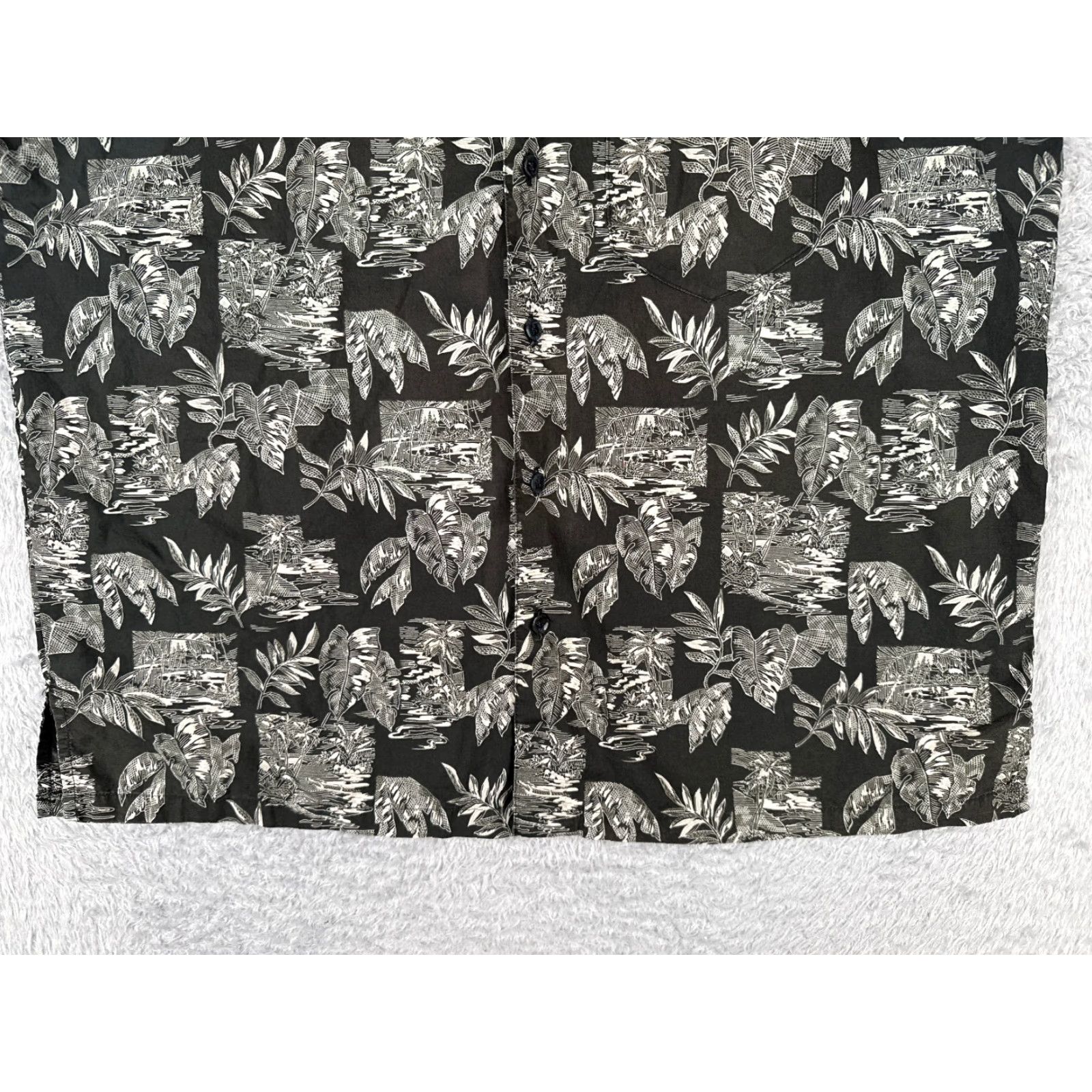 Vintage VINTAGE Cooke Street Hawaiian Shirt XL Black Floral 100% Cotton Button-Up Aloha Mens Size US XL / EU 56 / 4 - 5 Thumbnail