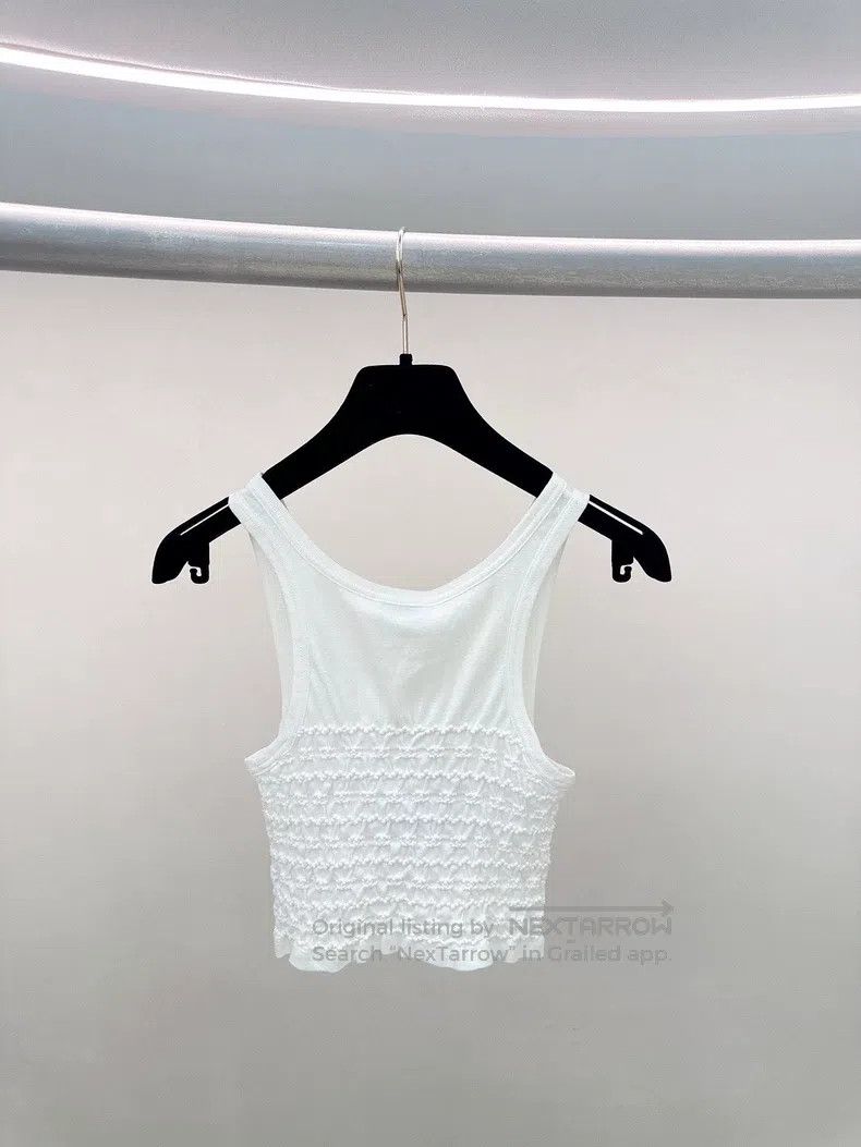 Chanel Chanel 23p white pleated vest Size XXS / US 00 / IT 34 - 2 Thumbnail