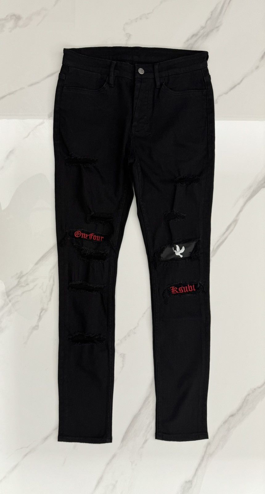 Ksubi × Trippie Redd *UNRELEASED! Van Winkle 1400 skinny fit jeans Size US 31 - 14 Thumbnail