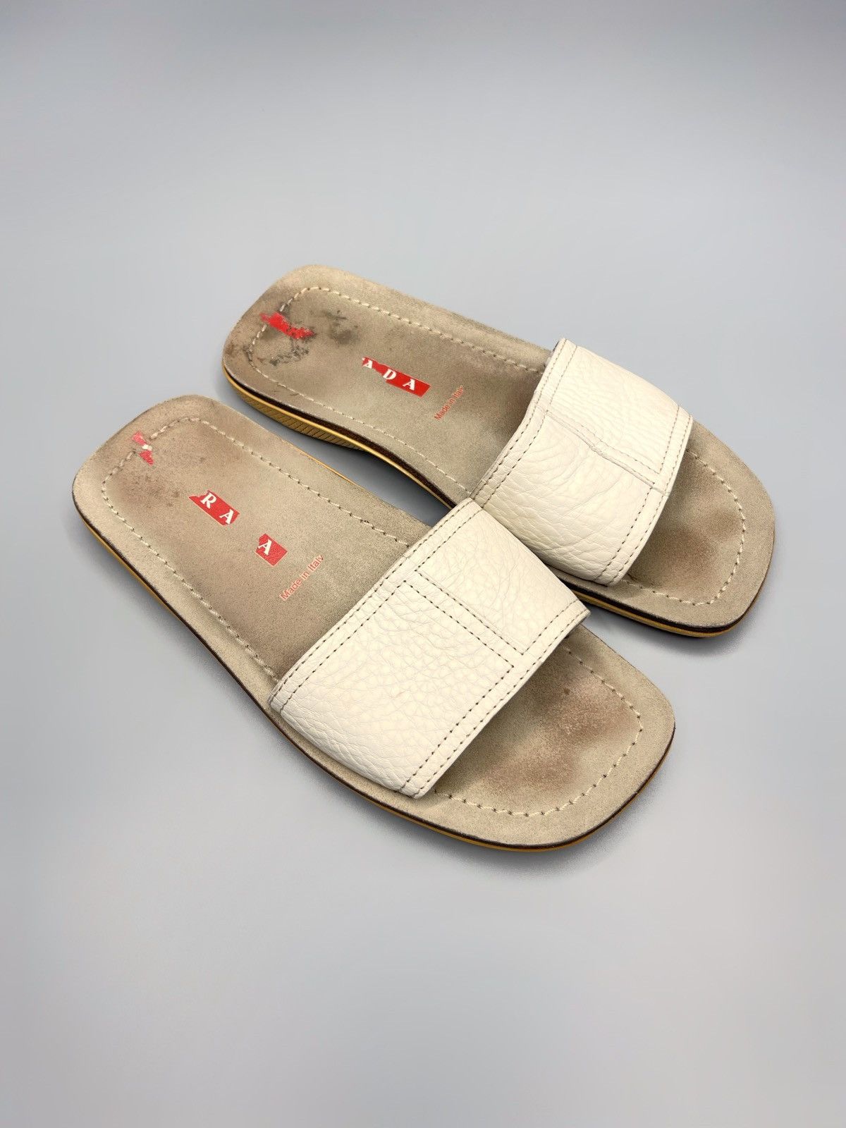 Prada Prada Leather Sandals Slide Size US 6.5 / IT 36.5 - 1 Thumbnail