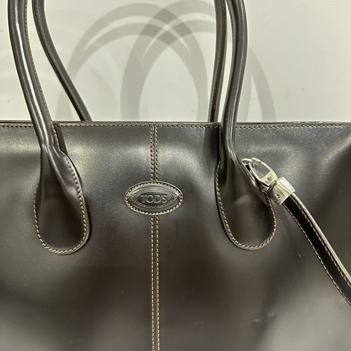 Tod's Tod’s Women’s Leather Black Tote Bag Size ONE SIZE - 3 Thumbnail