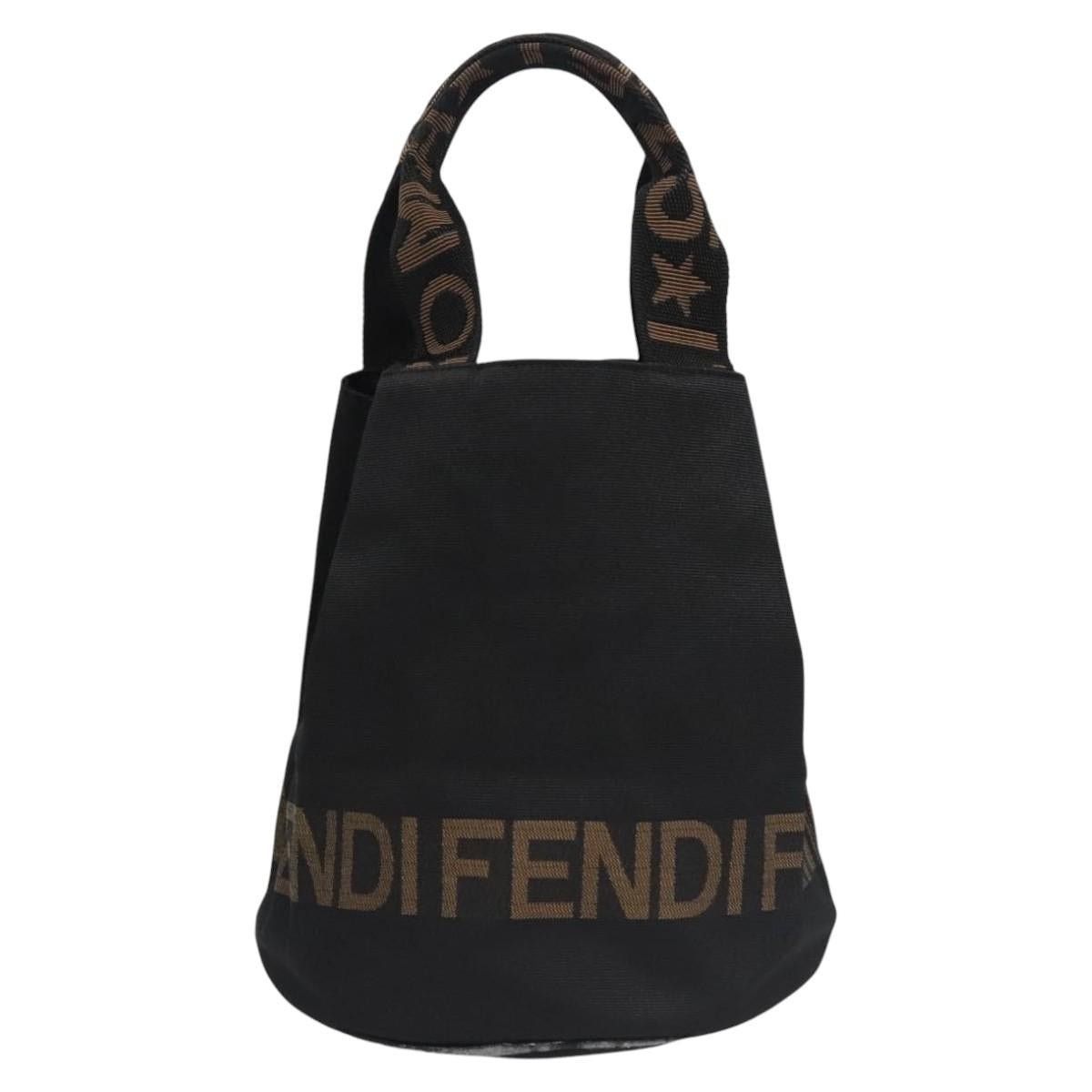 Fendi FENDI Hand Bag Nylon Brown Black Silver Size ONE SIZE - 3 Thumbnail