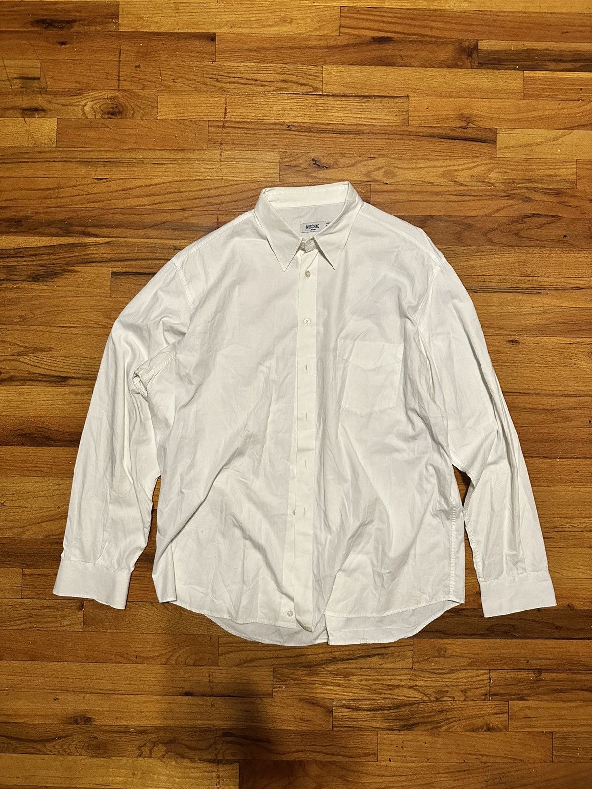 Moschino Moschino Customers Wanted Logo Button Up Size US XXL / EU 58 / 5 - 2 Thumbnail
